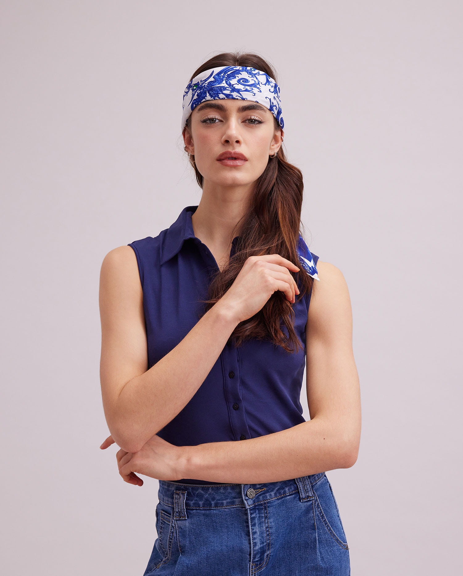 Azulea Skinny Scarf