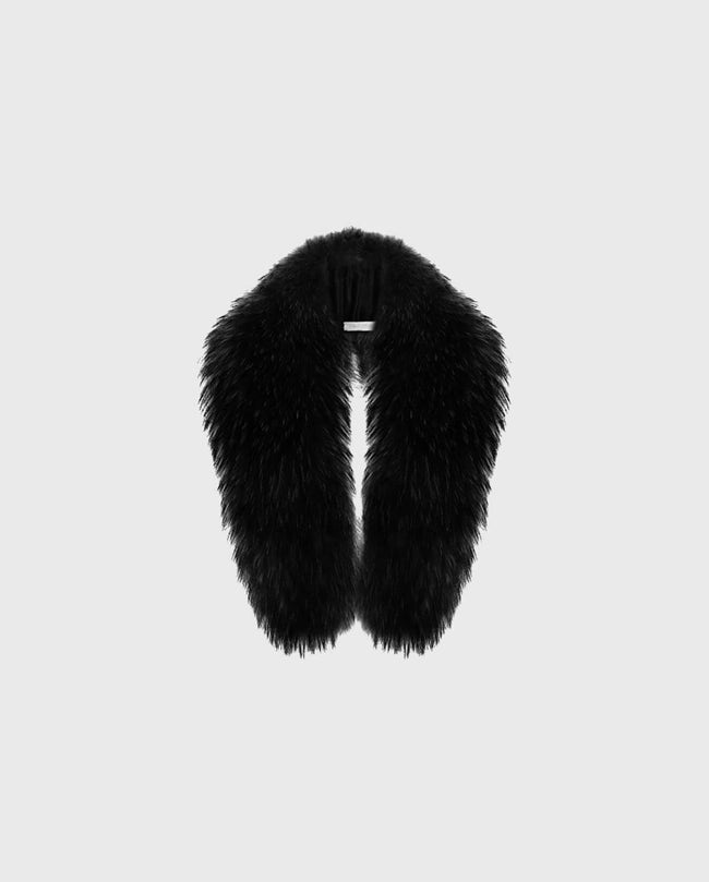 Black fur collar outlet