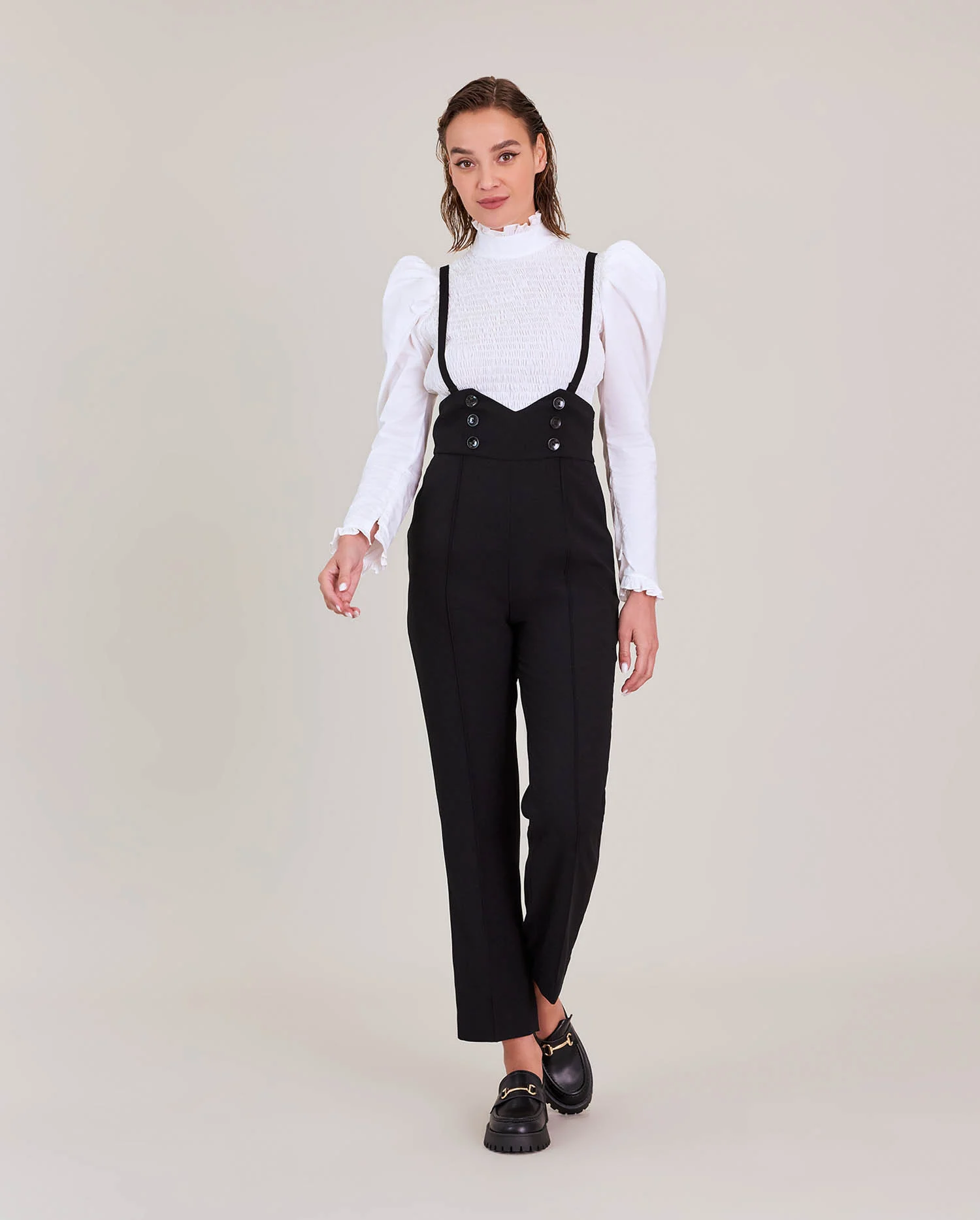 追記！Suspenders Highwaist Pants Unique Vintage Plus Size Thelma High Waist Suspender Pants