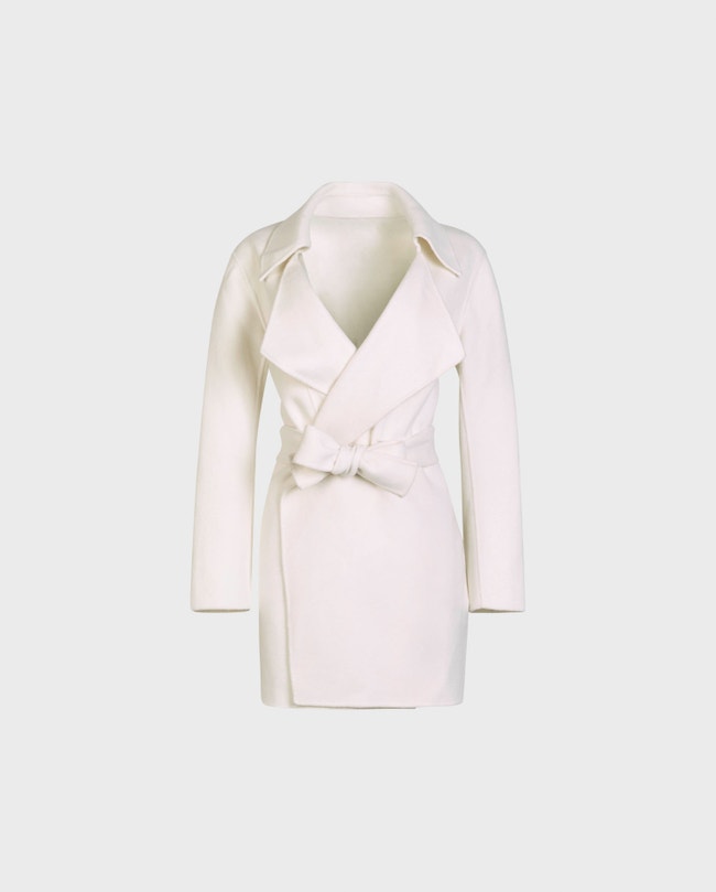 Signature Double Face Short Wrap Coat - Women - Ready-to-Wear