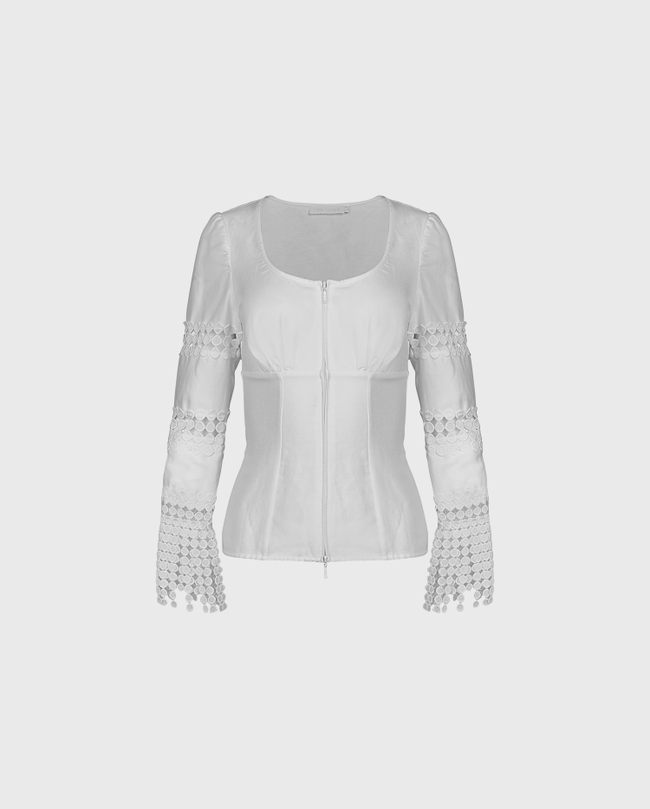 Grey Seamless T-shirt with corset - Buy Online