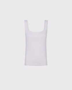 White Tactel Pullover Camisole With Wide Straps: Women's Luxury