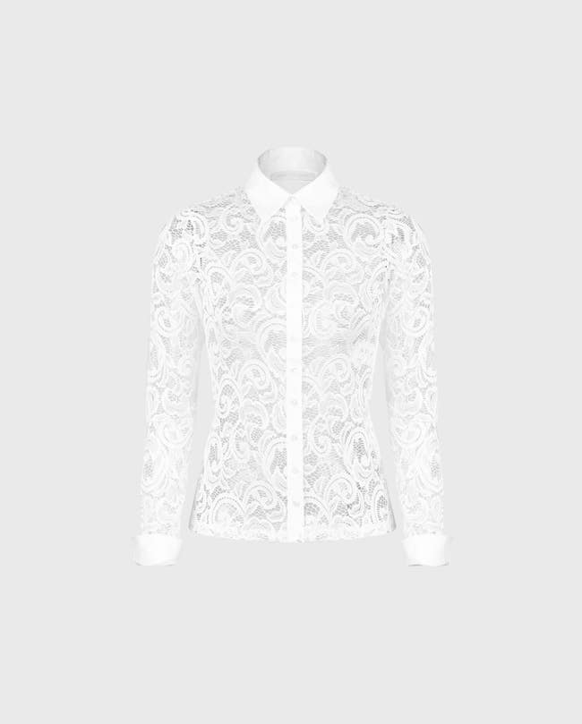 Boho White Top - Lace Top - Long Sleeve Top - Blouse - $52.00 - Lulus