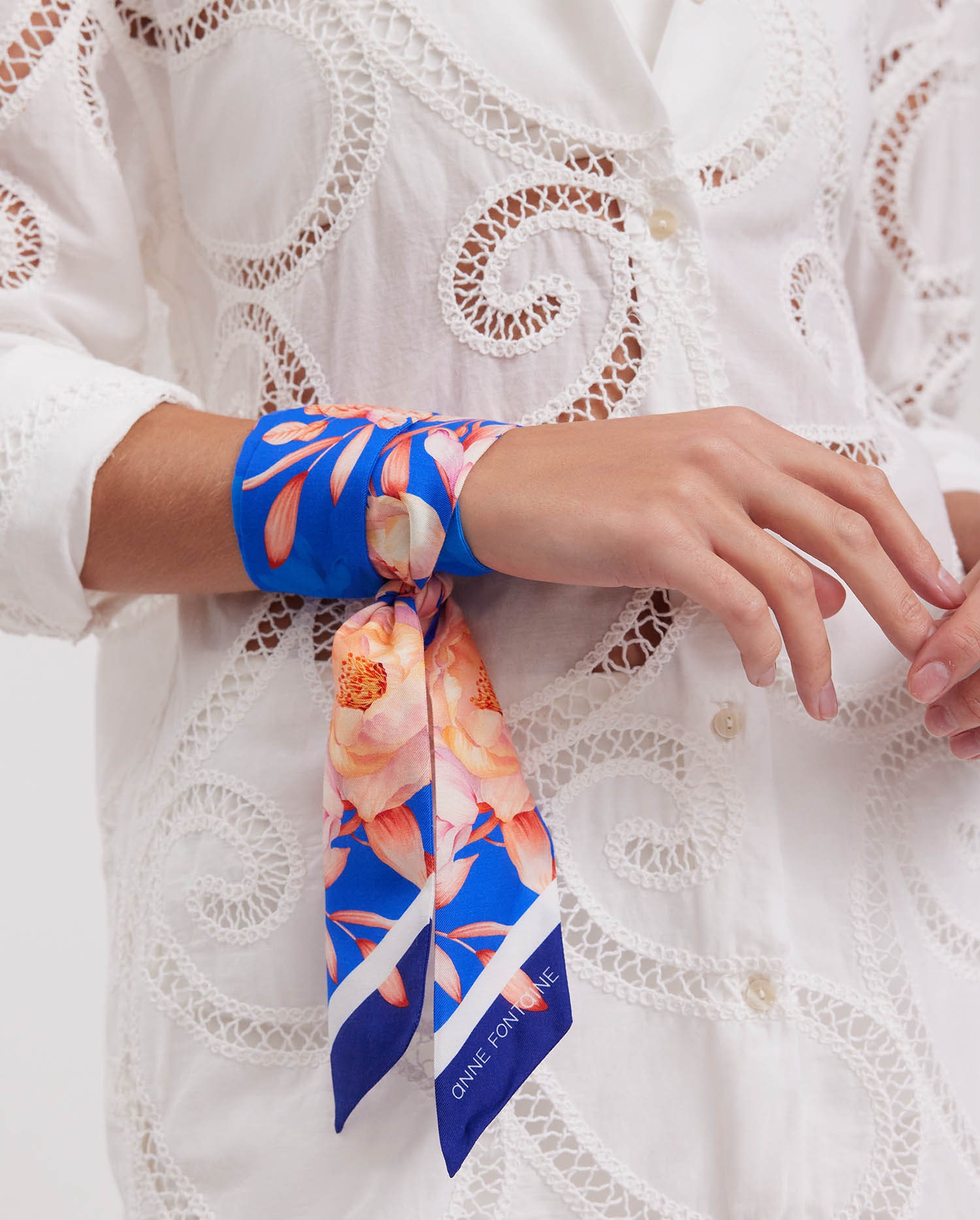 Paeonia Skinny Scarf