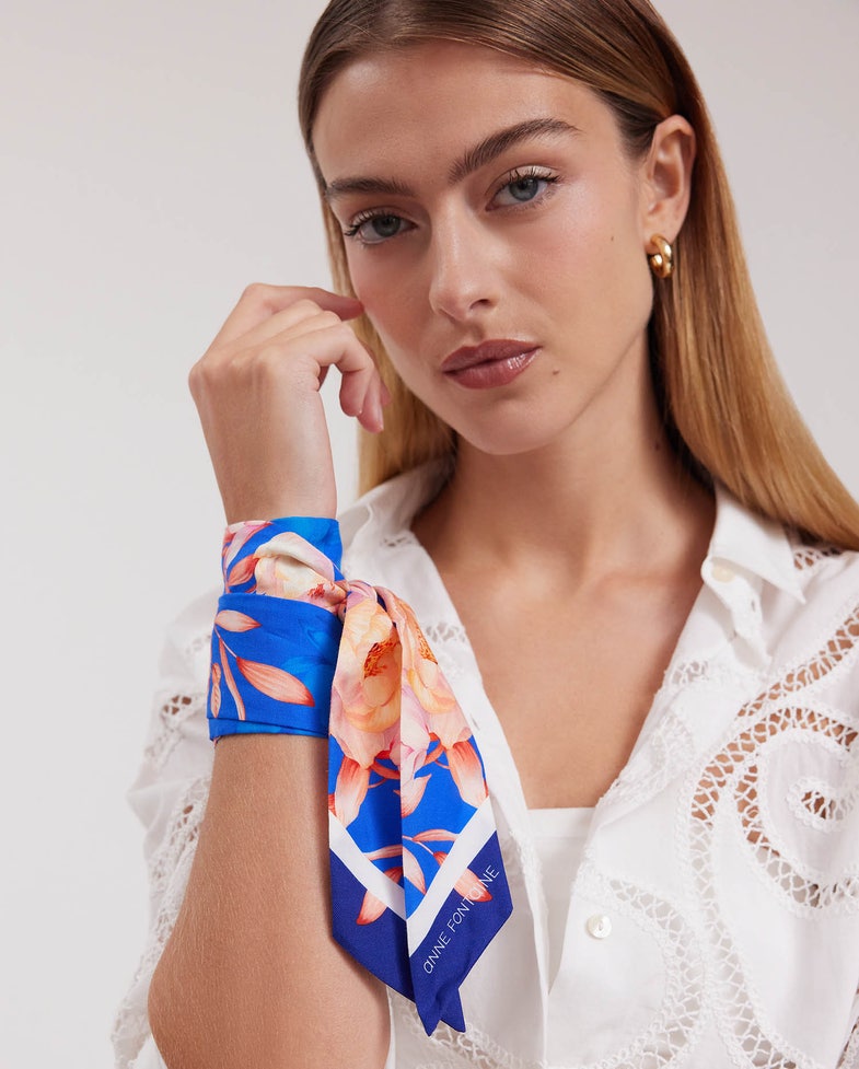 Paeonia Skinny Scarf