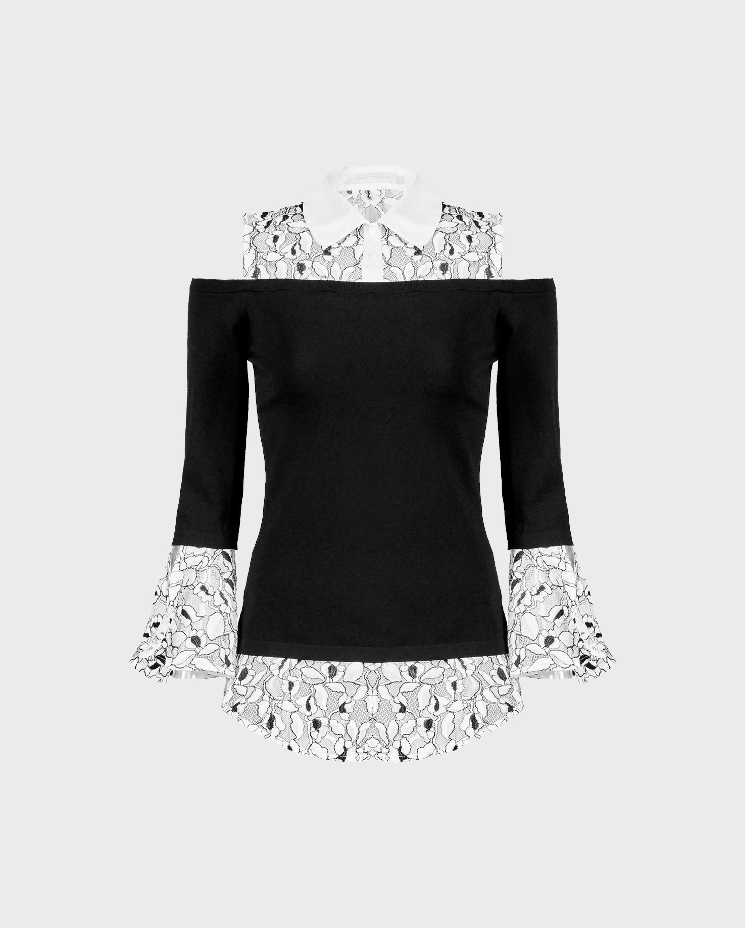 ミモザAnneFontaineアンフォンテーヌ フリルブラウス ジャケット Luxury Parisian Fashion for Women | Anne Fontaine