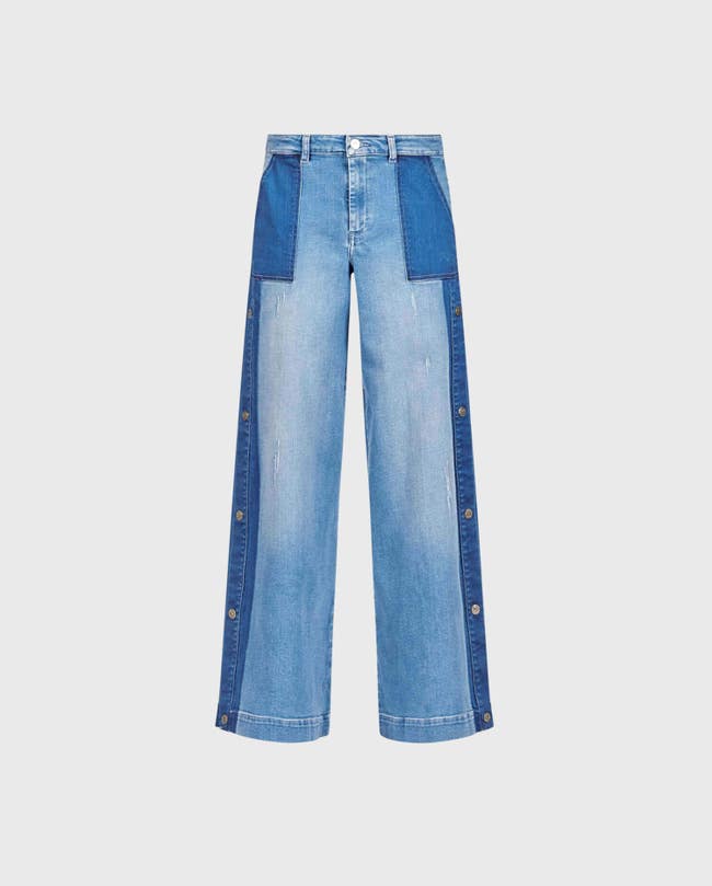 Bansley Double Waistband Jeans Light Denim