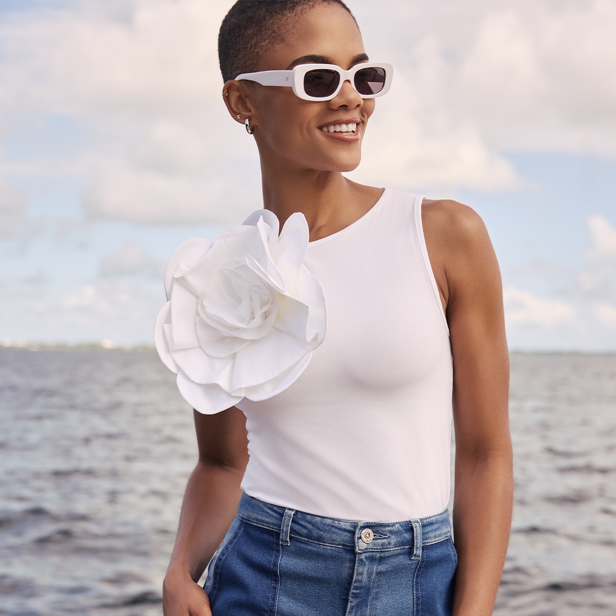 ミモザAnneFontaineアンフォンテーヌ フリルブラウス ジャケット Luxury Parisian Fashion for Women | Anne Fontaine