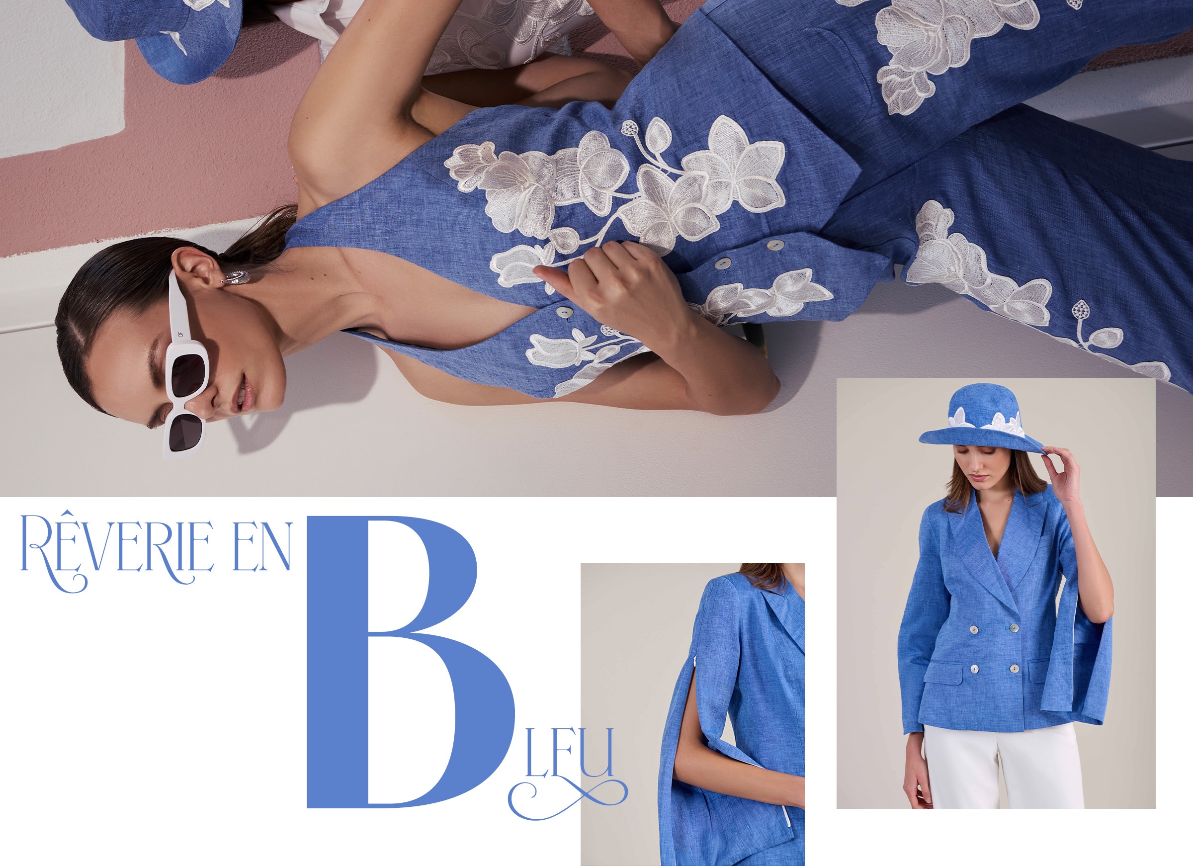 Découvrez la sélection de silhouettes bleues d'Anne Fontaine