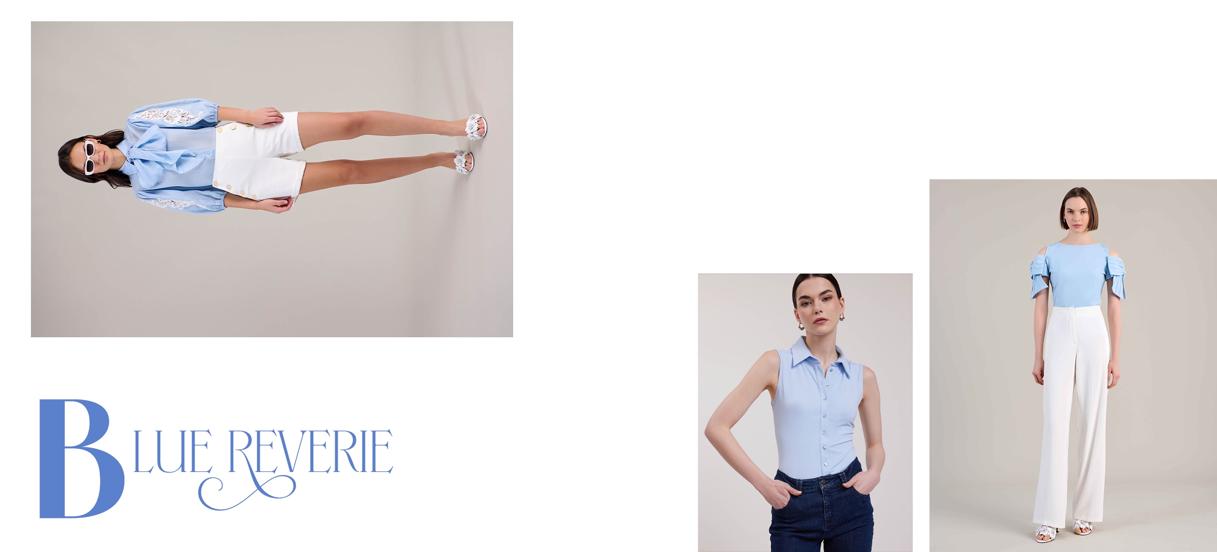 Découvrez la sélection de silhouettes bleues d'Anne Fontaine