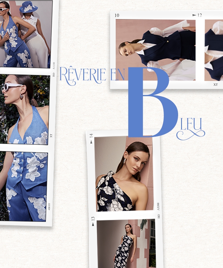Découvrez la sélection de silhouettes bleues Anne Fontaine