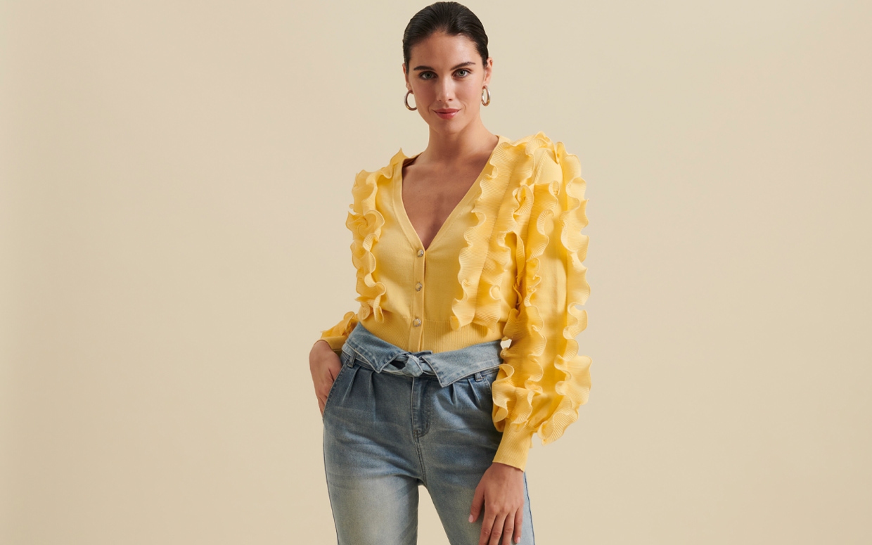 Shop the CILINE - MIMOSA knit from designer ANNE FONTAINE