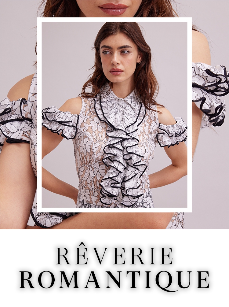 A new season calls for a new wardrobe, and there's nothing more luxurious than our selection of ultra-feminine silhouettes and romantic detailing. Explore the elevated textures and superior detailing of new lace staples.