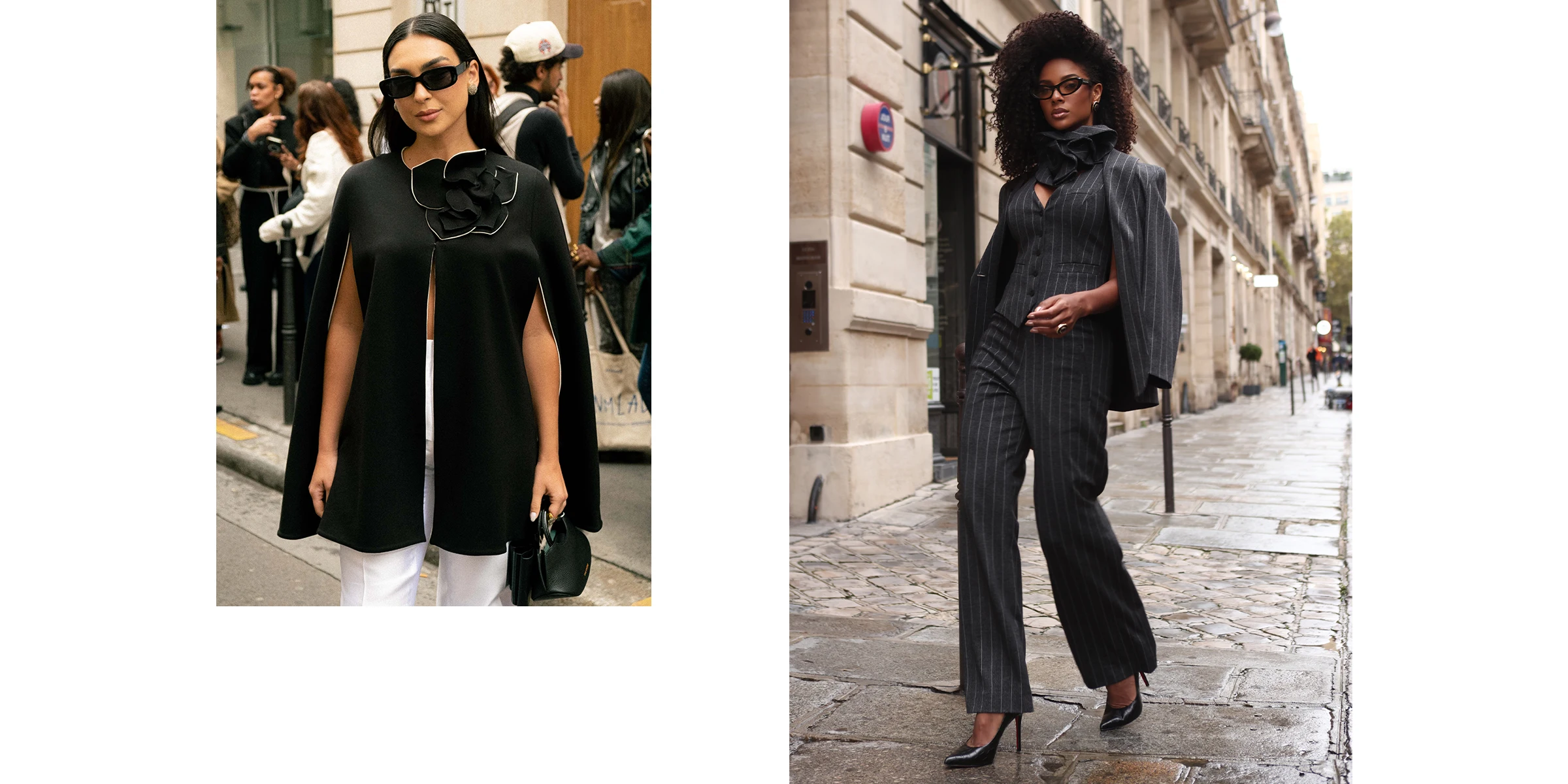 PARIS FASHION WEEK MODEL COLLAGE
