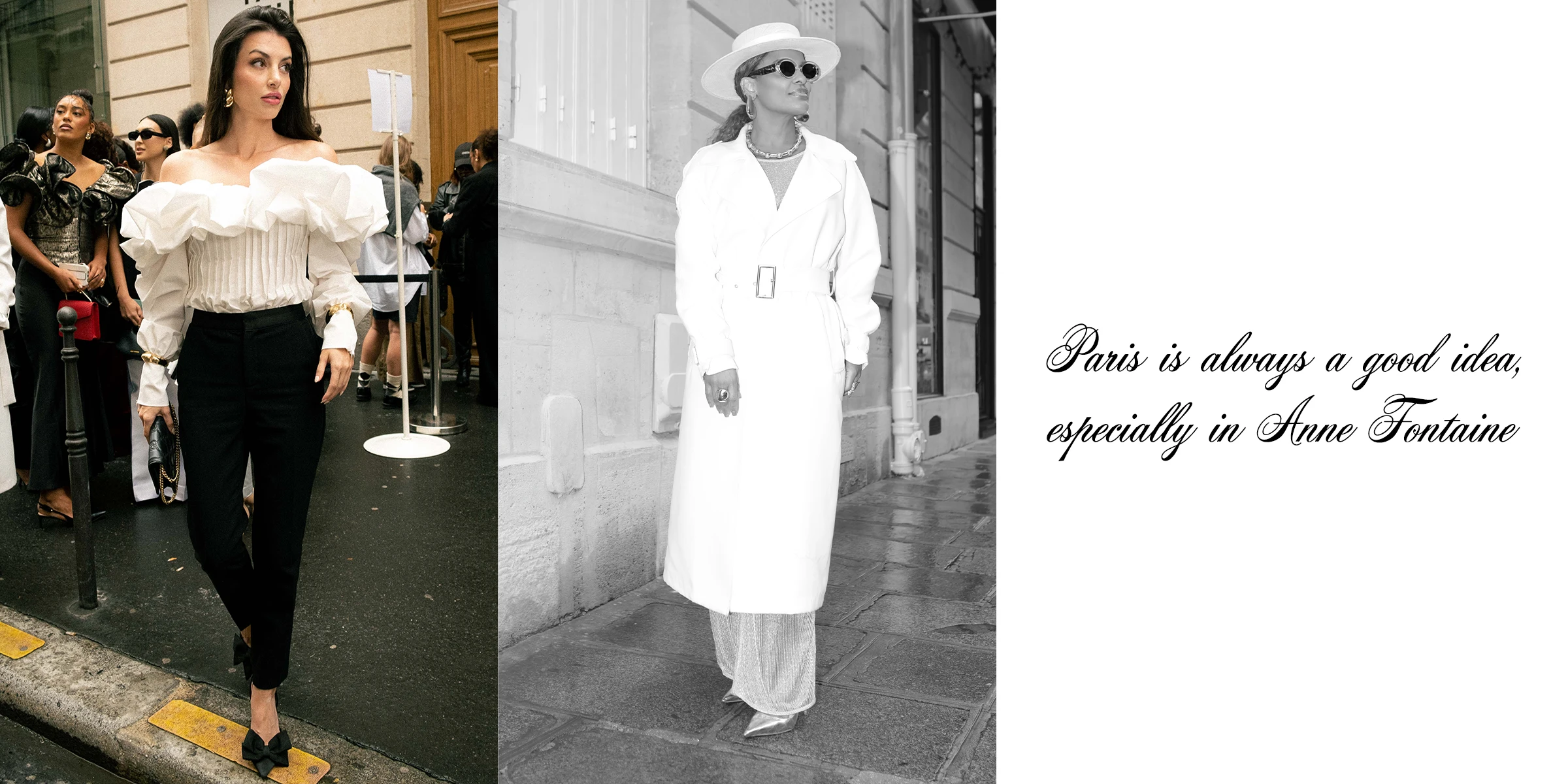 PARIS FASHION WEEK MODEL COLLAGE