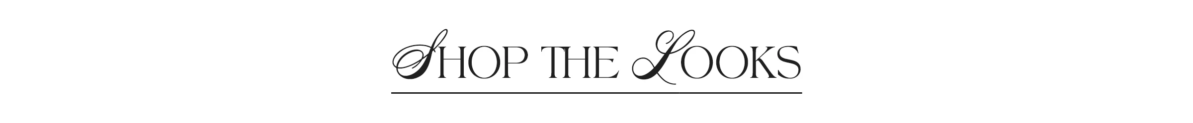 SHOP THE LOOKS