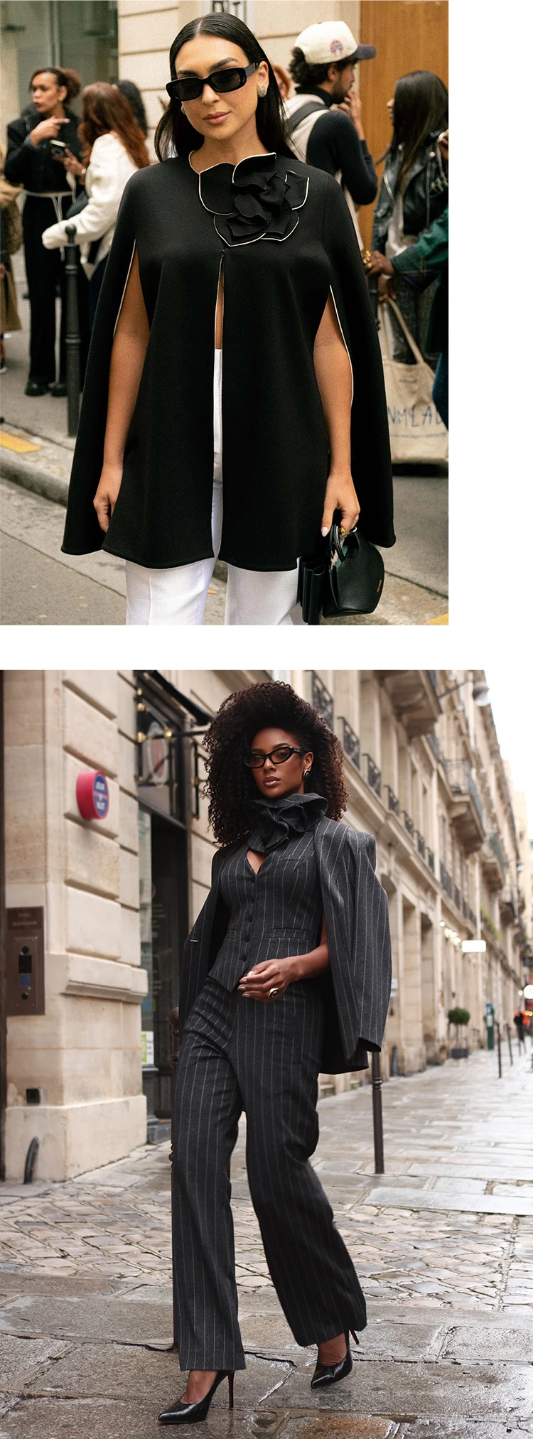 PARIS FASHION WEEK MODEL COLLAGE