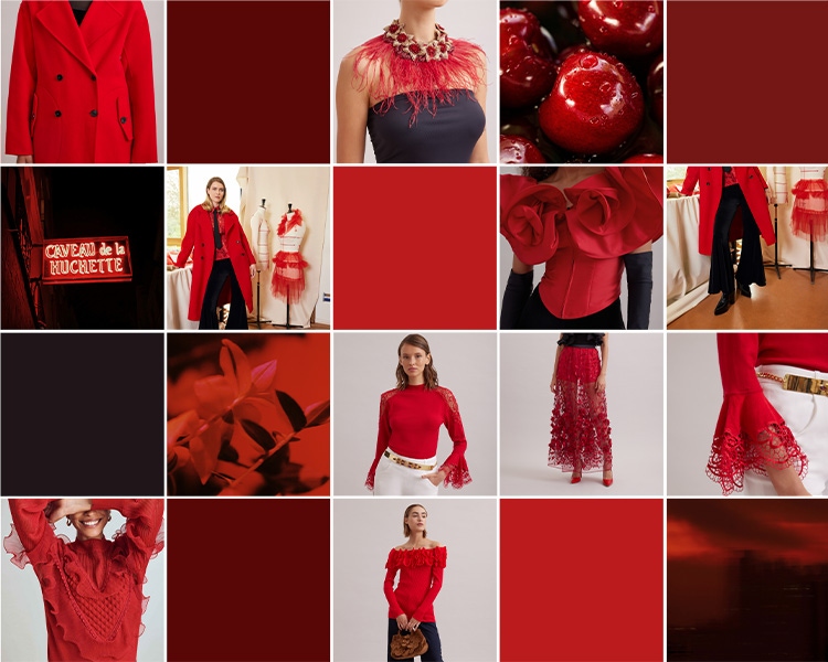 Crimson Elegance: Fall Fashion Revamped from Designer Anne Fontaine