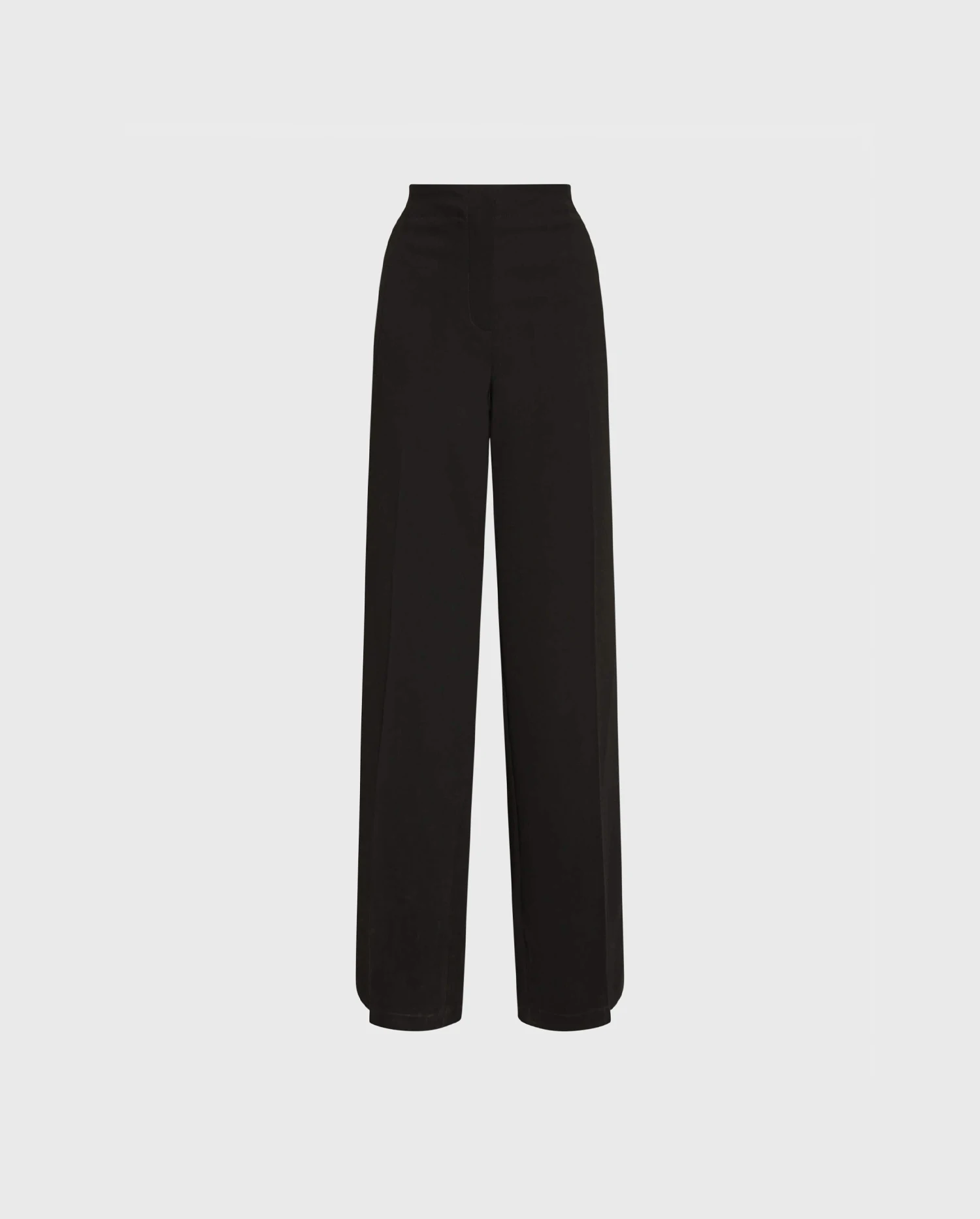 Discover the ARGAN Black maxi trousers in fluid crepe from ANNE FONTAINE