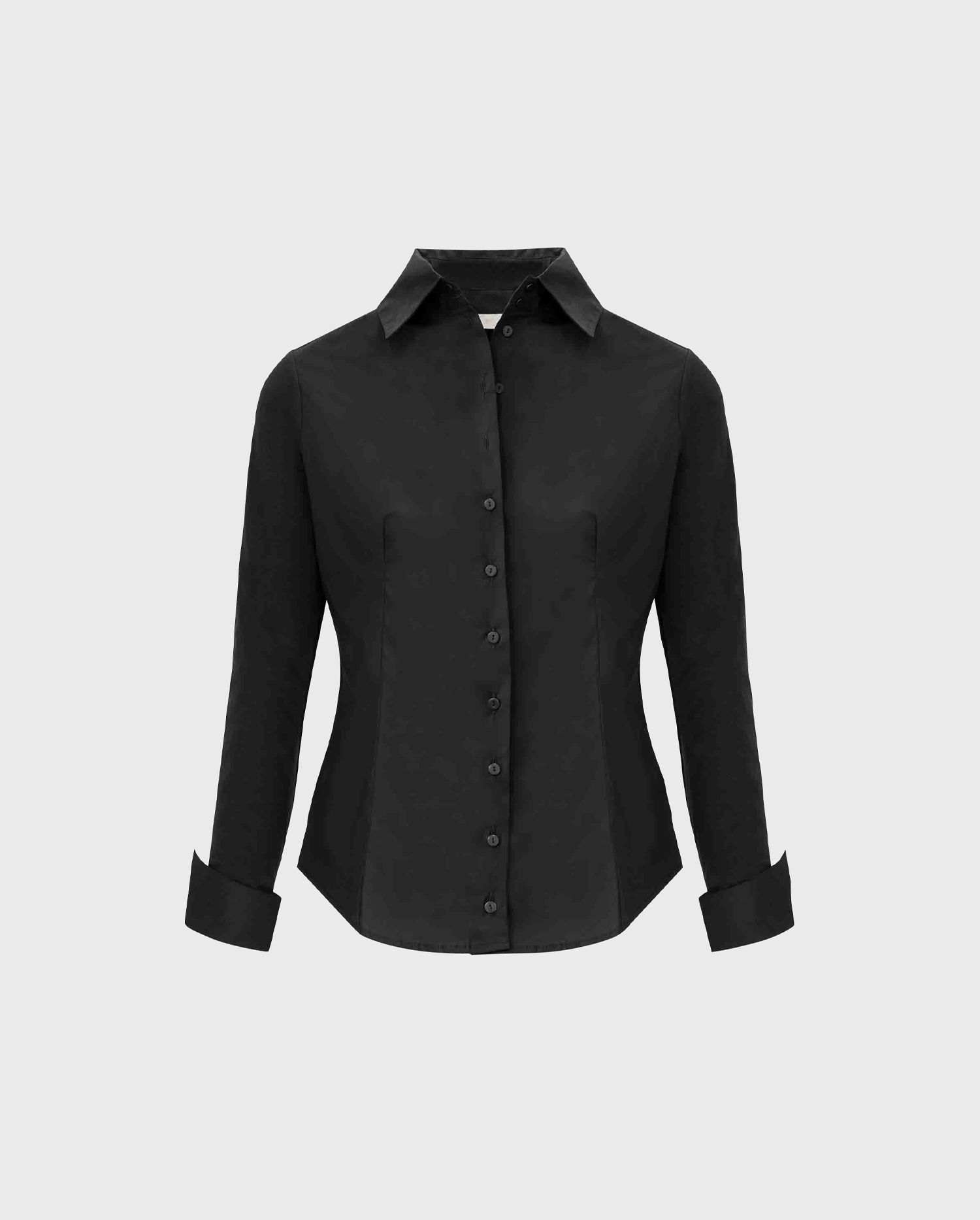 Discover The ARMANTINE long sleeve cotton button down shirt in black from ANNE FONTAINE