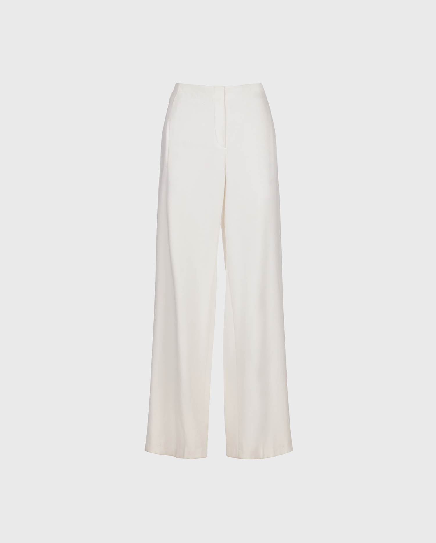 Disocver The PRESTON Oversized Wide-Leg White Pants from ANNE FONTAINE