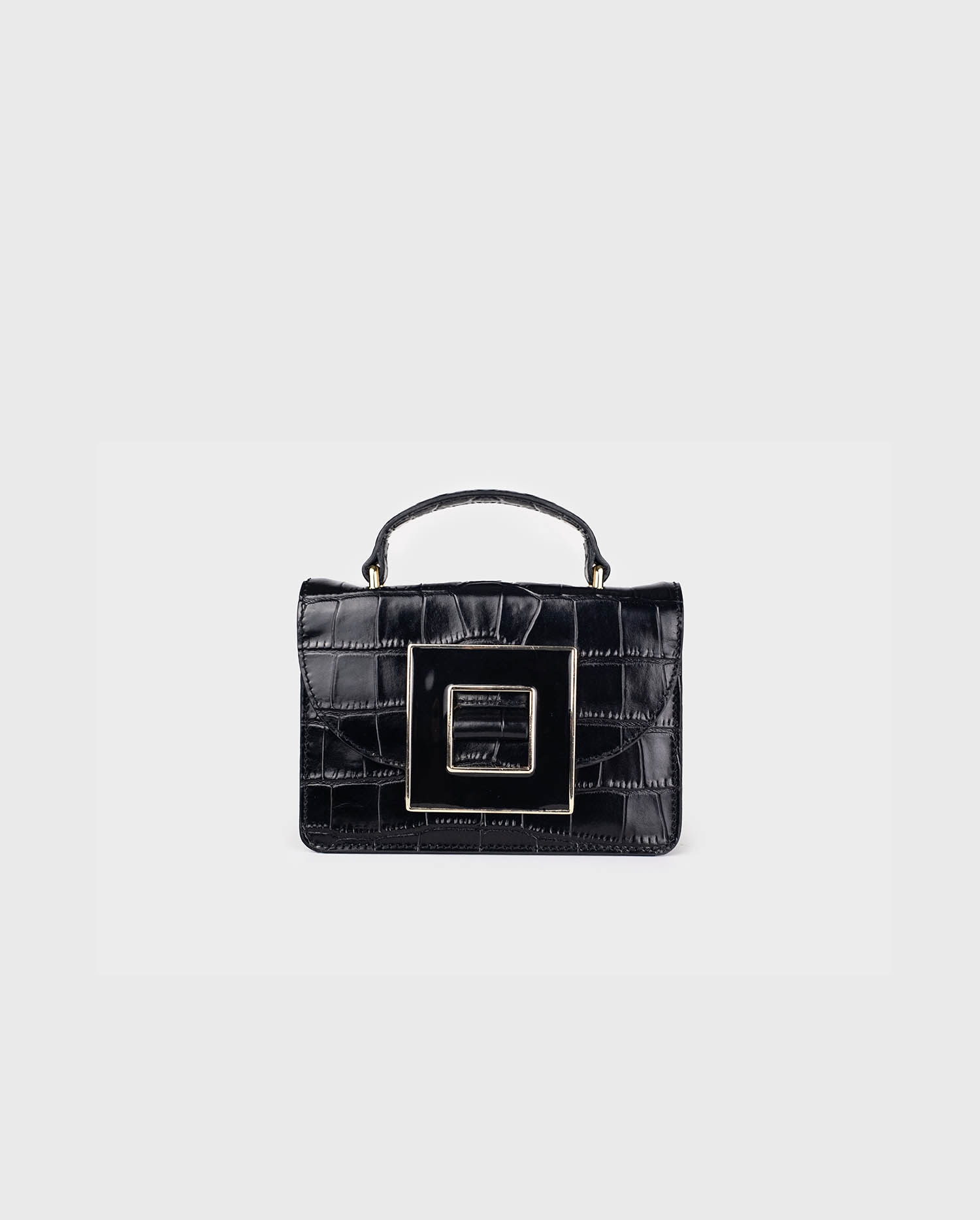 Discover the BERLIOZ mini-croc embossed handbag from ANNE FONTAINE