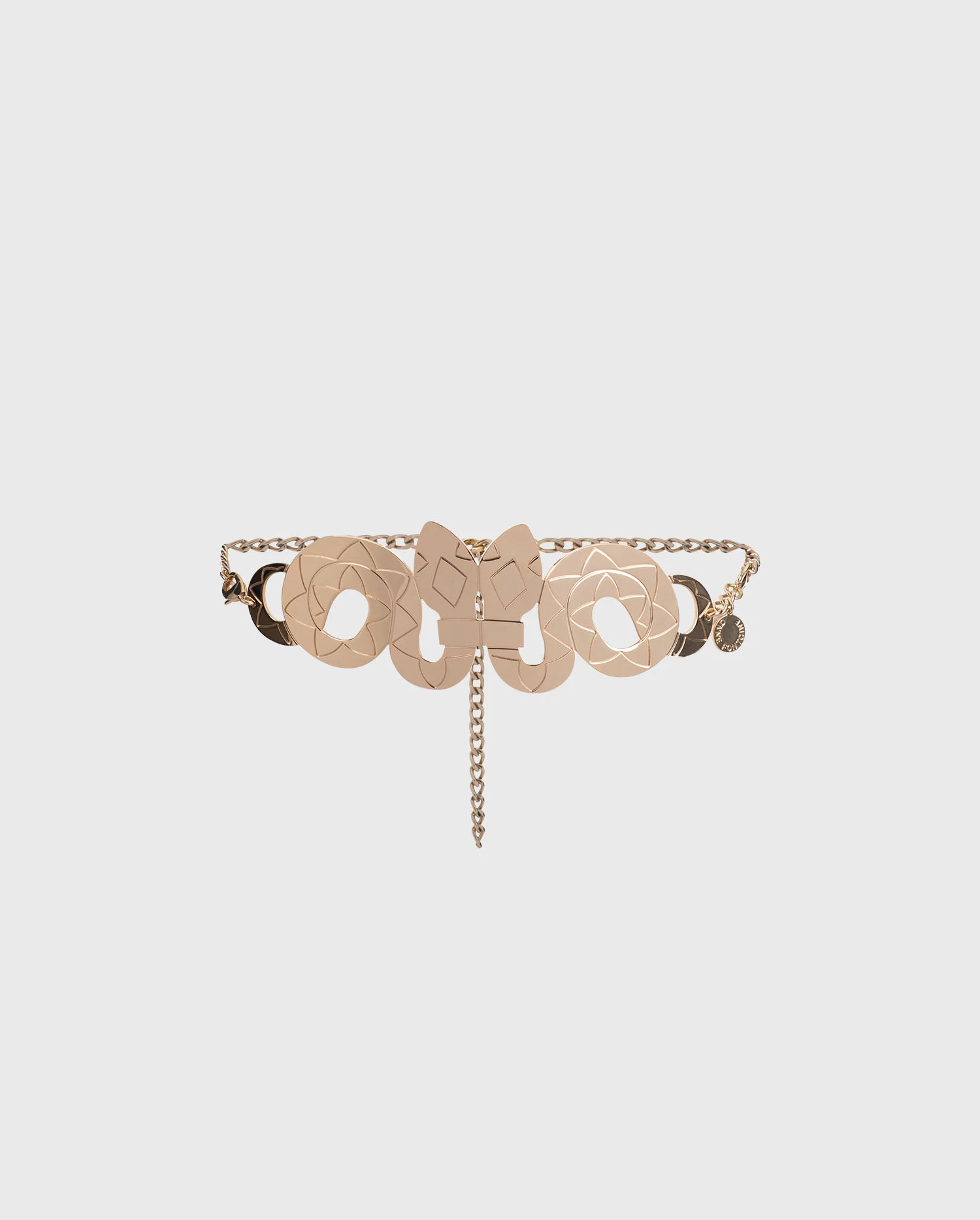 Discover The BOY Snake metal belt in gold from ANNE FONTAINE