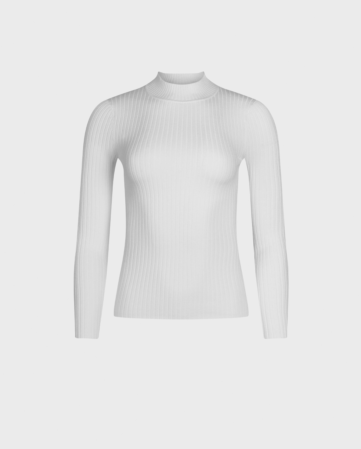 Disocver the CARNET Long sleeve ribbed knit top with mock neck from ANNE FONTAINE