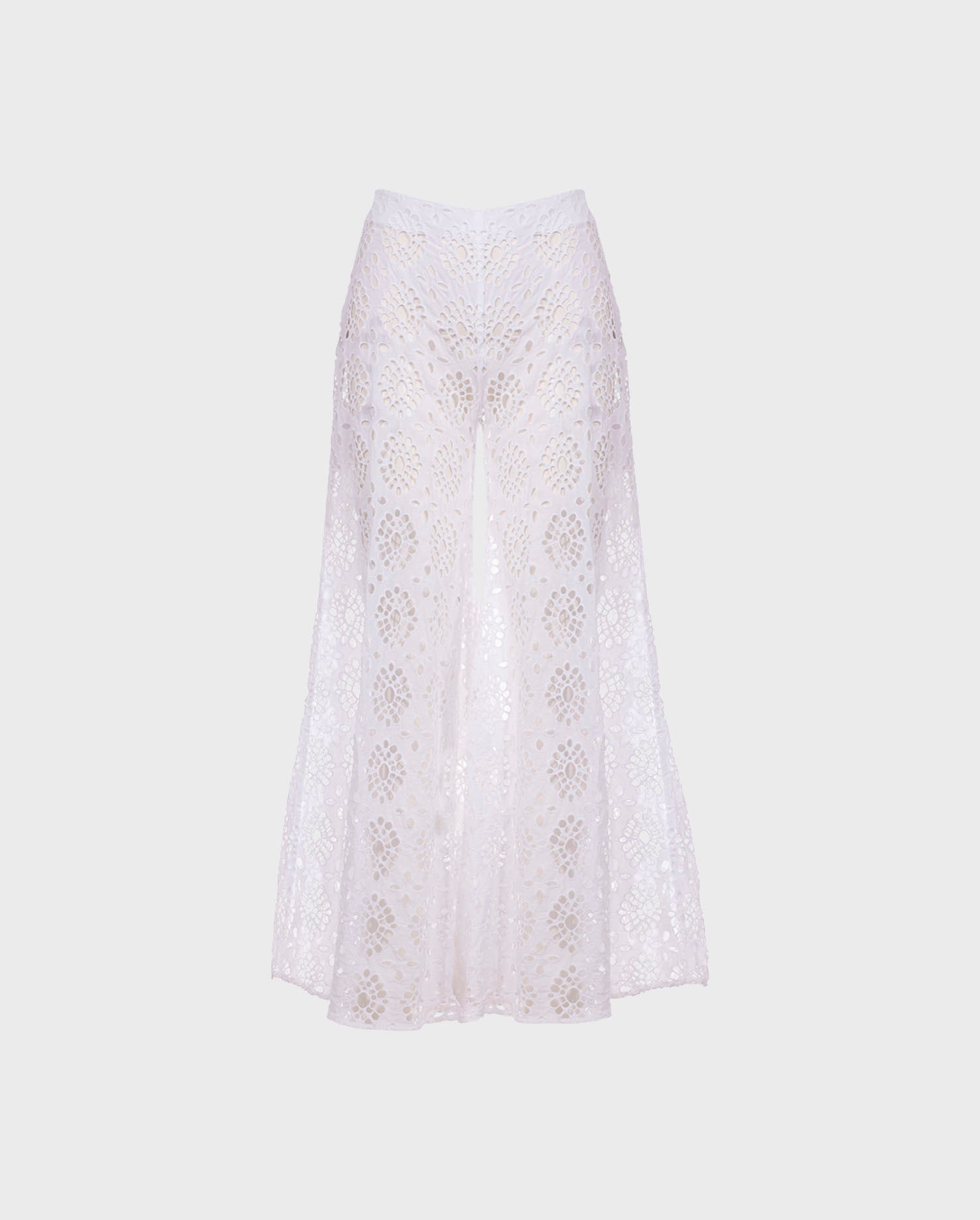 Discover The CORFOU Openwork Embroidered Eyelet Cotton Pants From ANNE FONTAINE