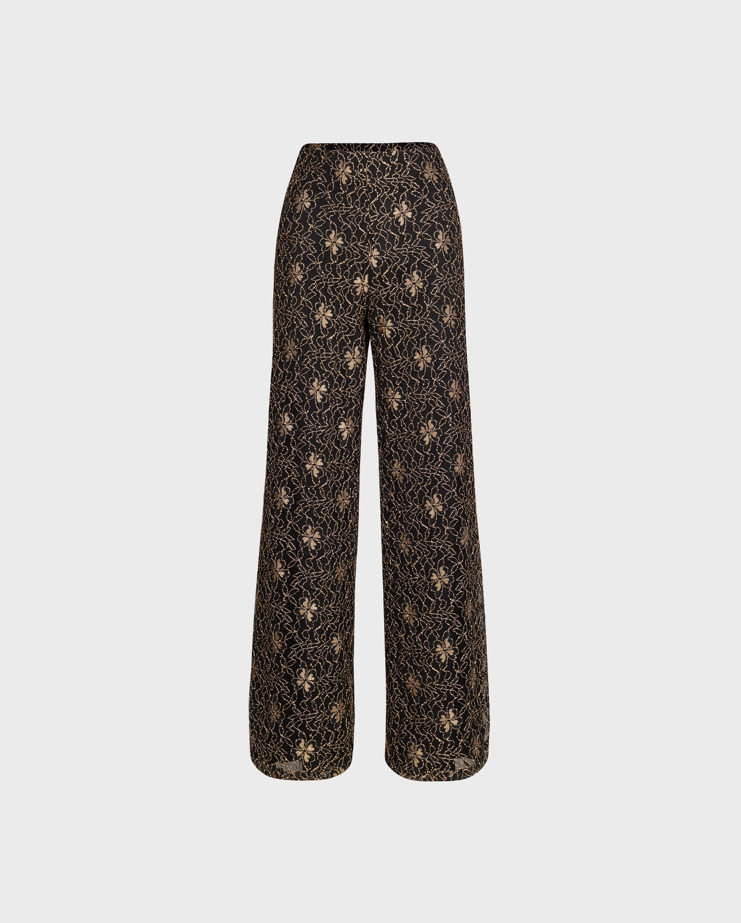 Discover The DIESE Black trousers with floral lace detail from ANNE FONTAINE