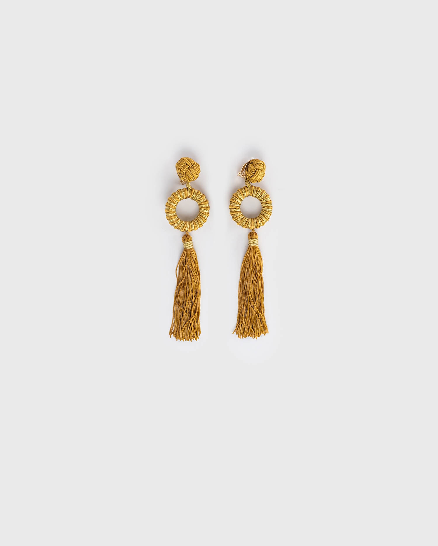 Discover the ERNEST Gold ornate tassel earrings from ANNE FONTAINE