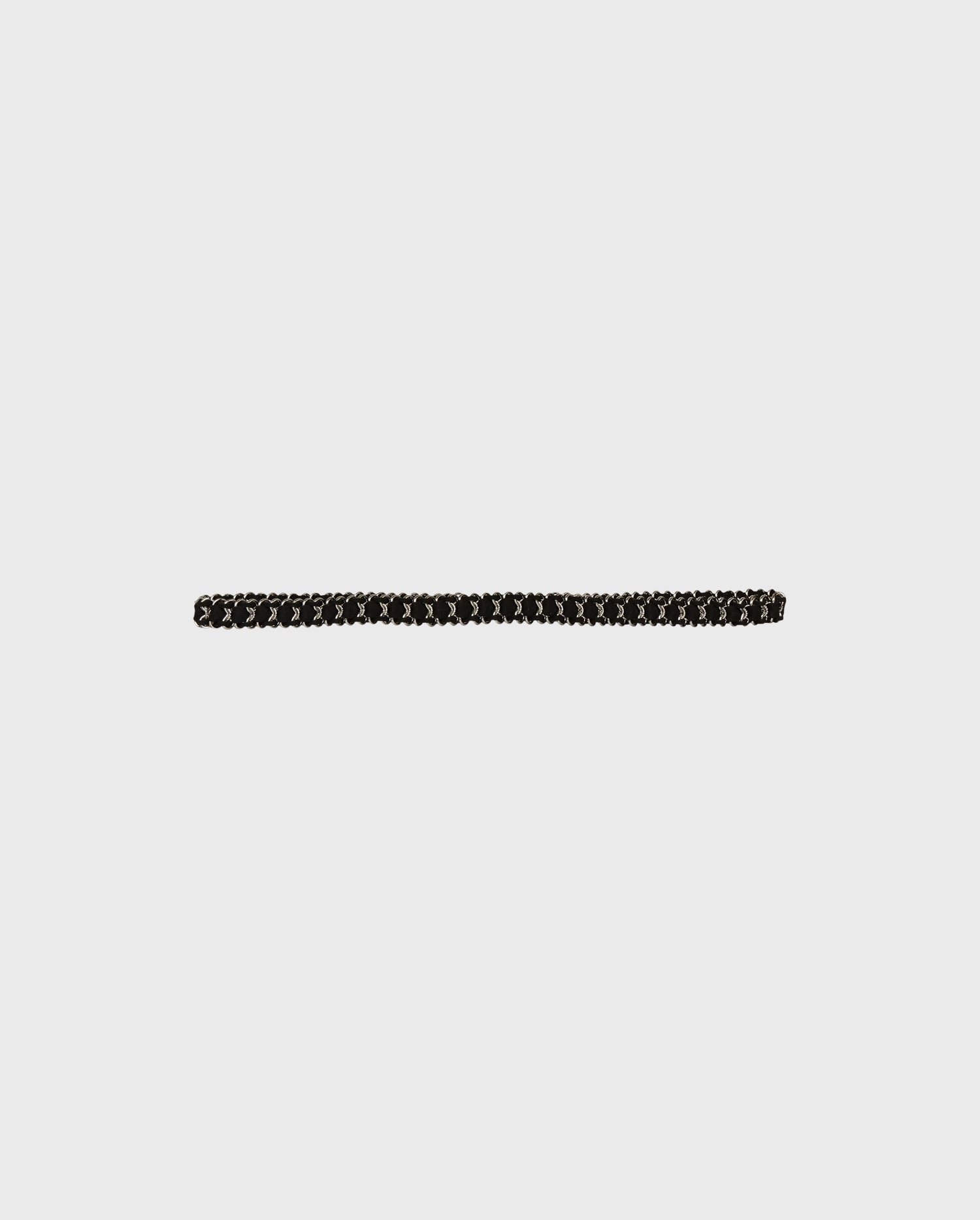 Discover the FALLON Chain belt with interlaced leather from ANNE FONTAINE