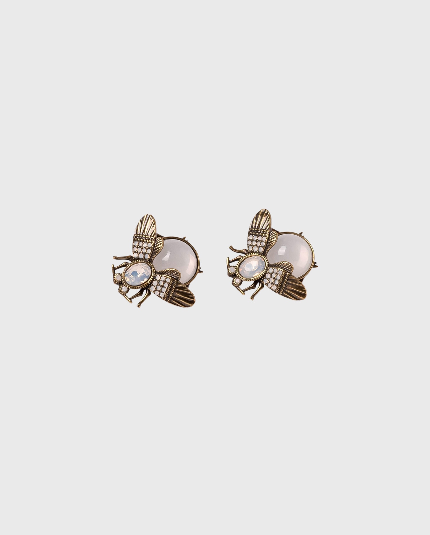 Discover the NIA Stone and rhinestone insect cufflinks from ANNE FONTAINE