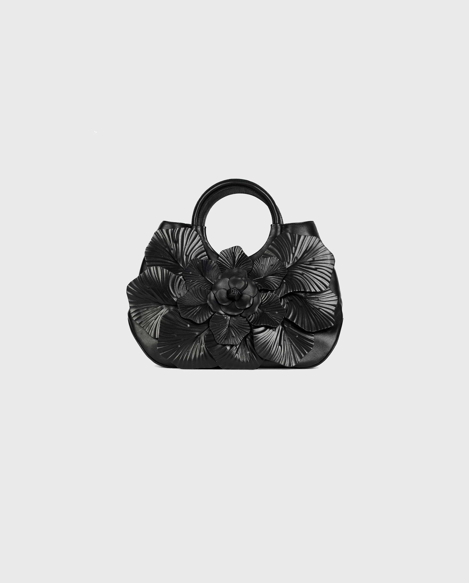 Disocver The SCARLETT Signature Floral Handbag With Top Handles From ANNE FONTAINE