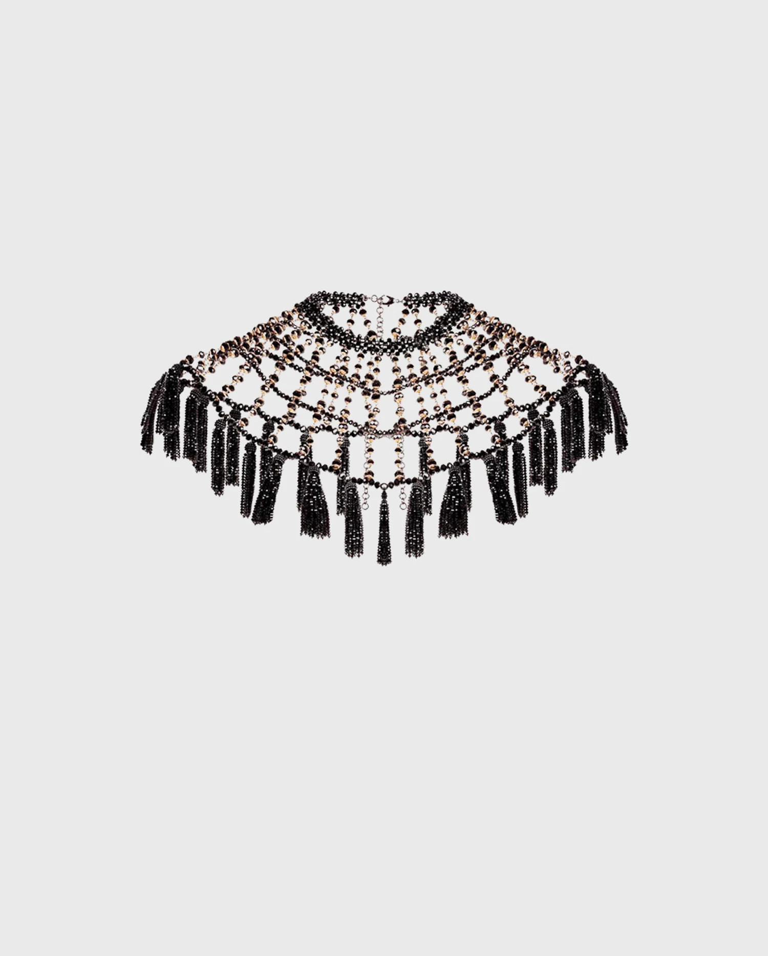 Discover The WIKA Black cape collar decorated with beads from ANNE FONTAINE