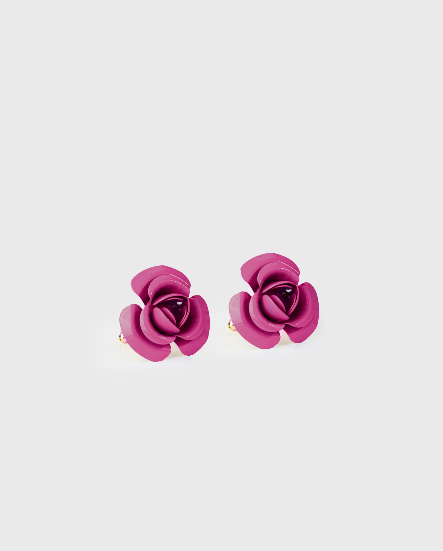 Discover the NEISSY Classic Flower Cufflink in Hot Pink