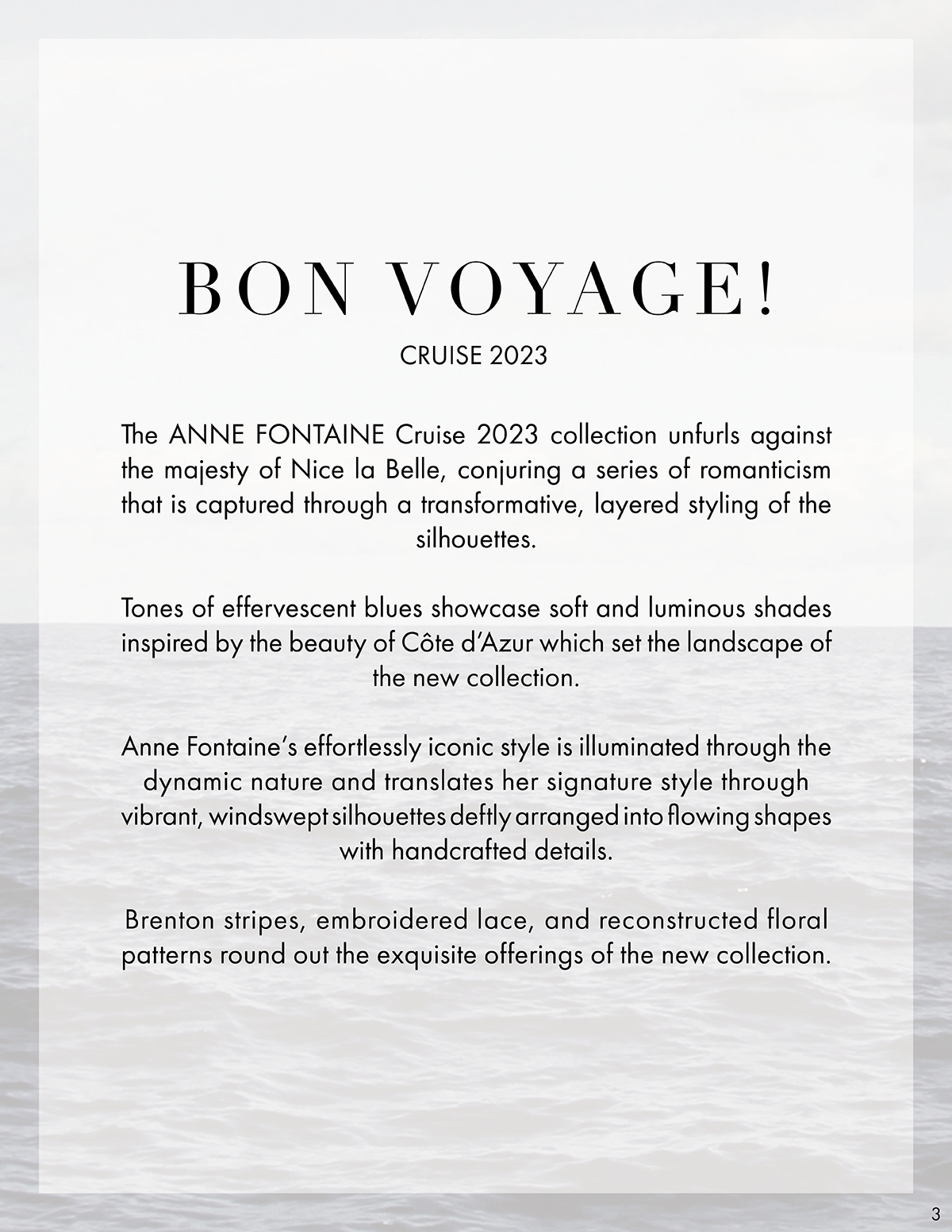 Discover the 2023 Cruise collection from ANNE FONTAINE