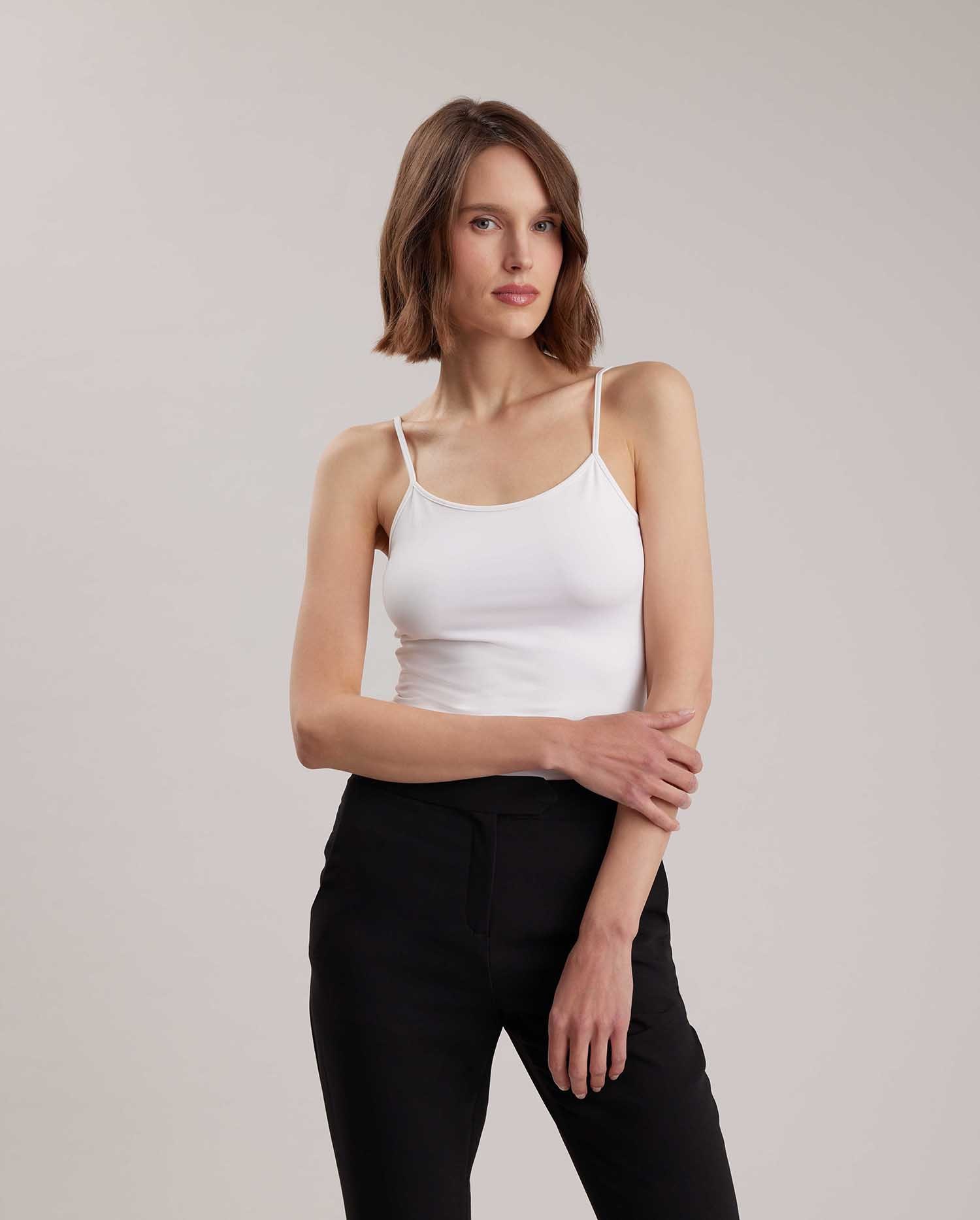 Discover the CINTIA thin strap camisole from ANNE FONTAINE