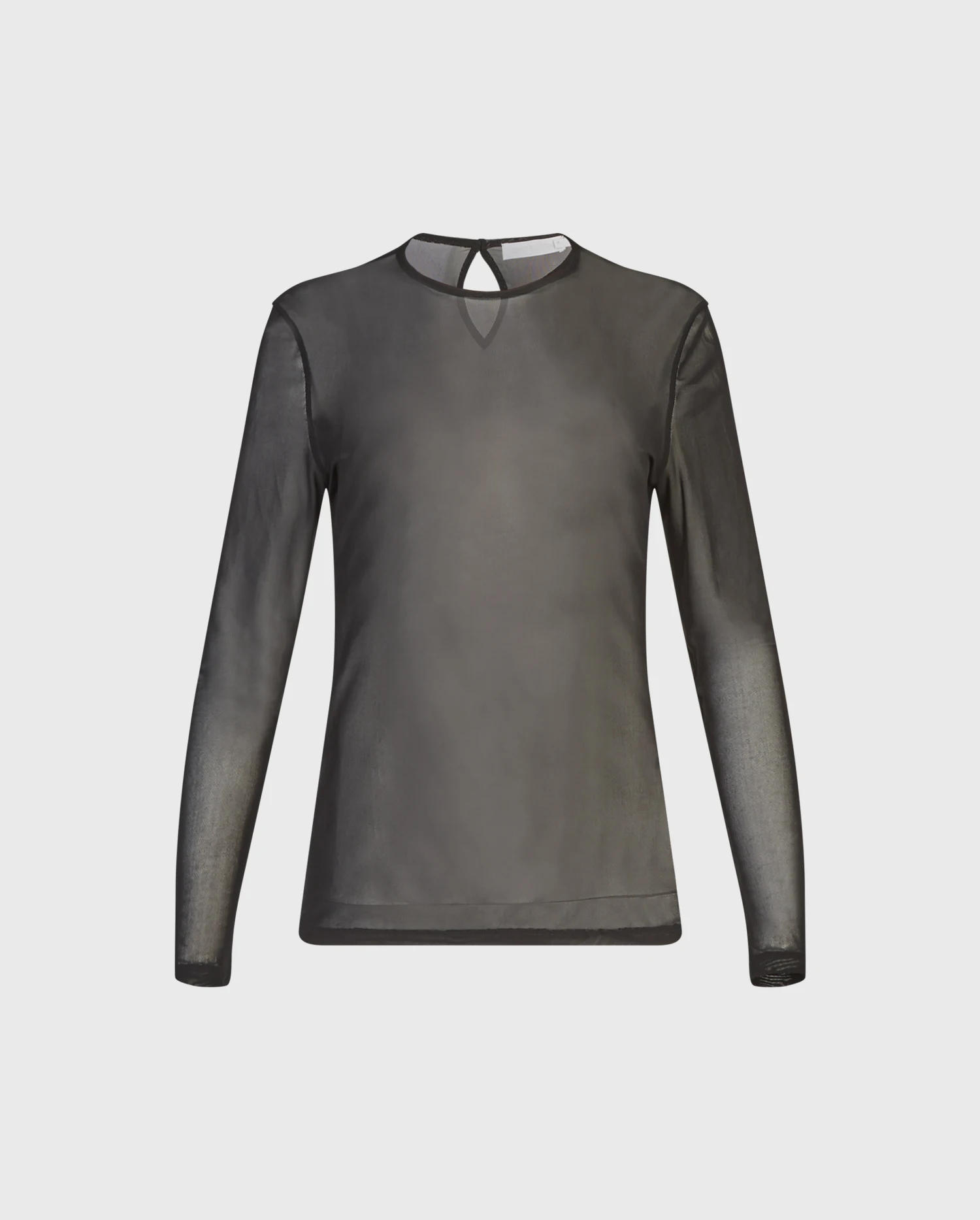 Discover the LOUIS sheer black mesh shirt from ANNE FONTAINE