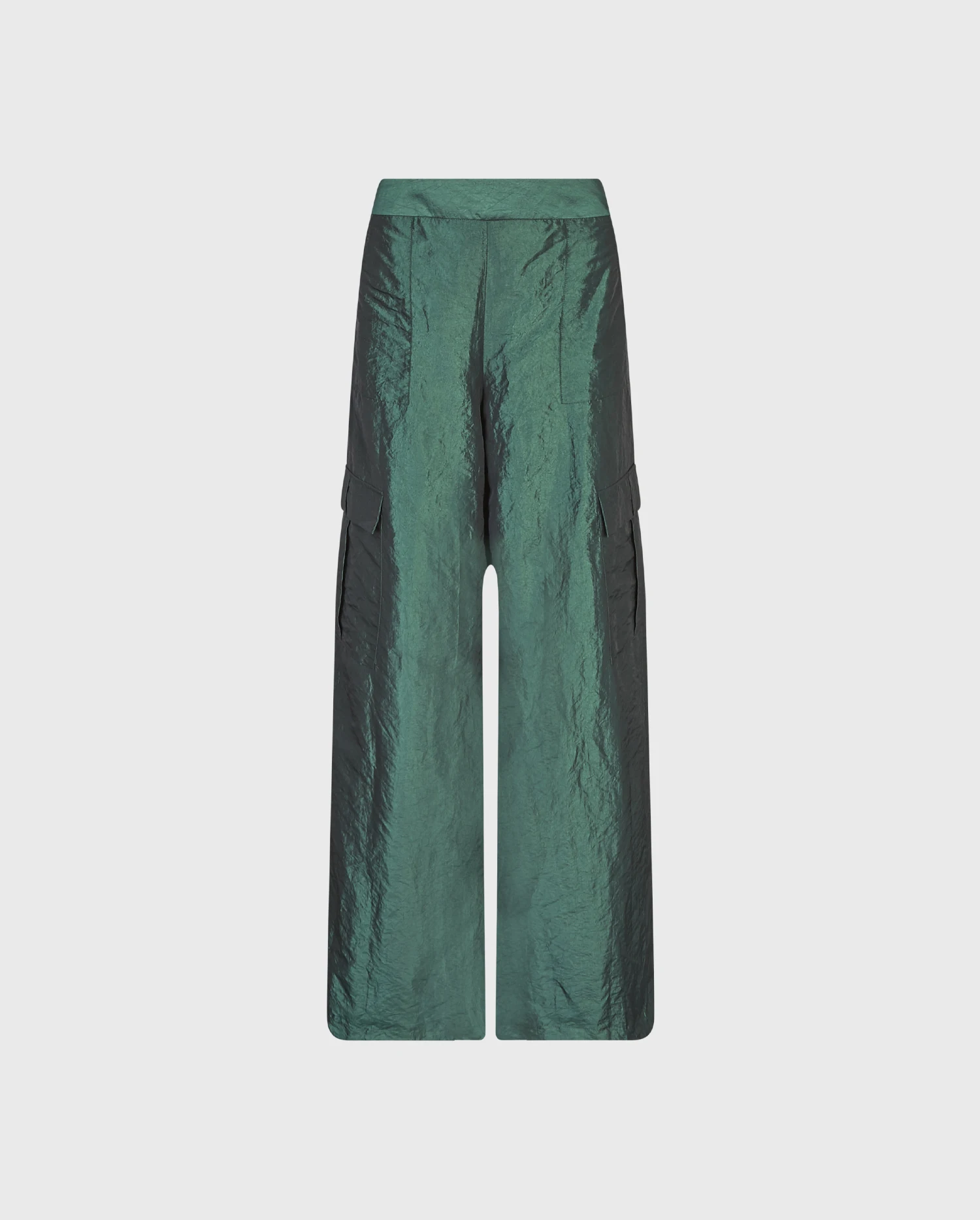 Discover the NIGHT Emerald Green Wide Leg Cargo Pants