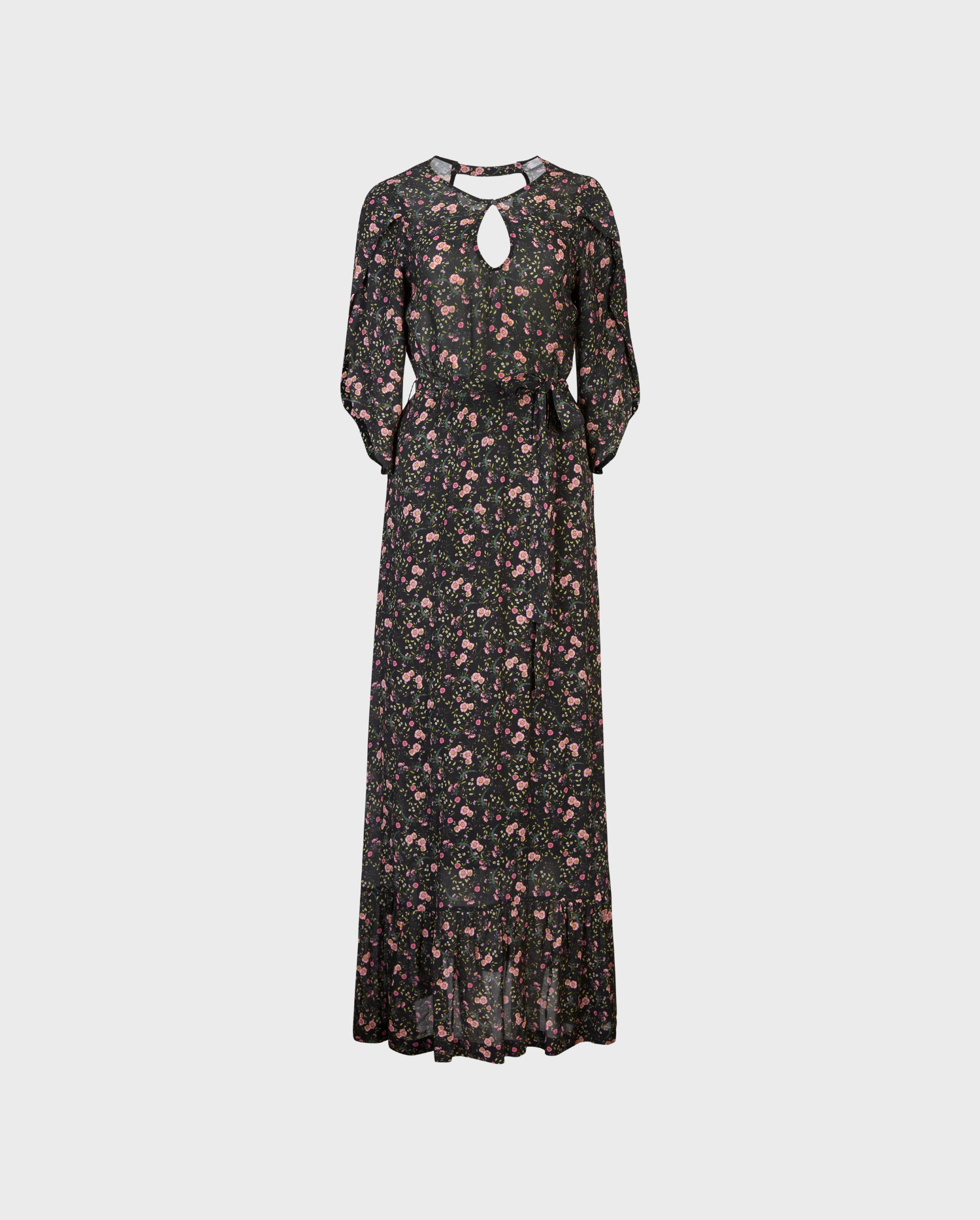 Discover the BISCAYE Floral Print Maxi Dress With Flutter Sleeves from ANNE FONTAINE