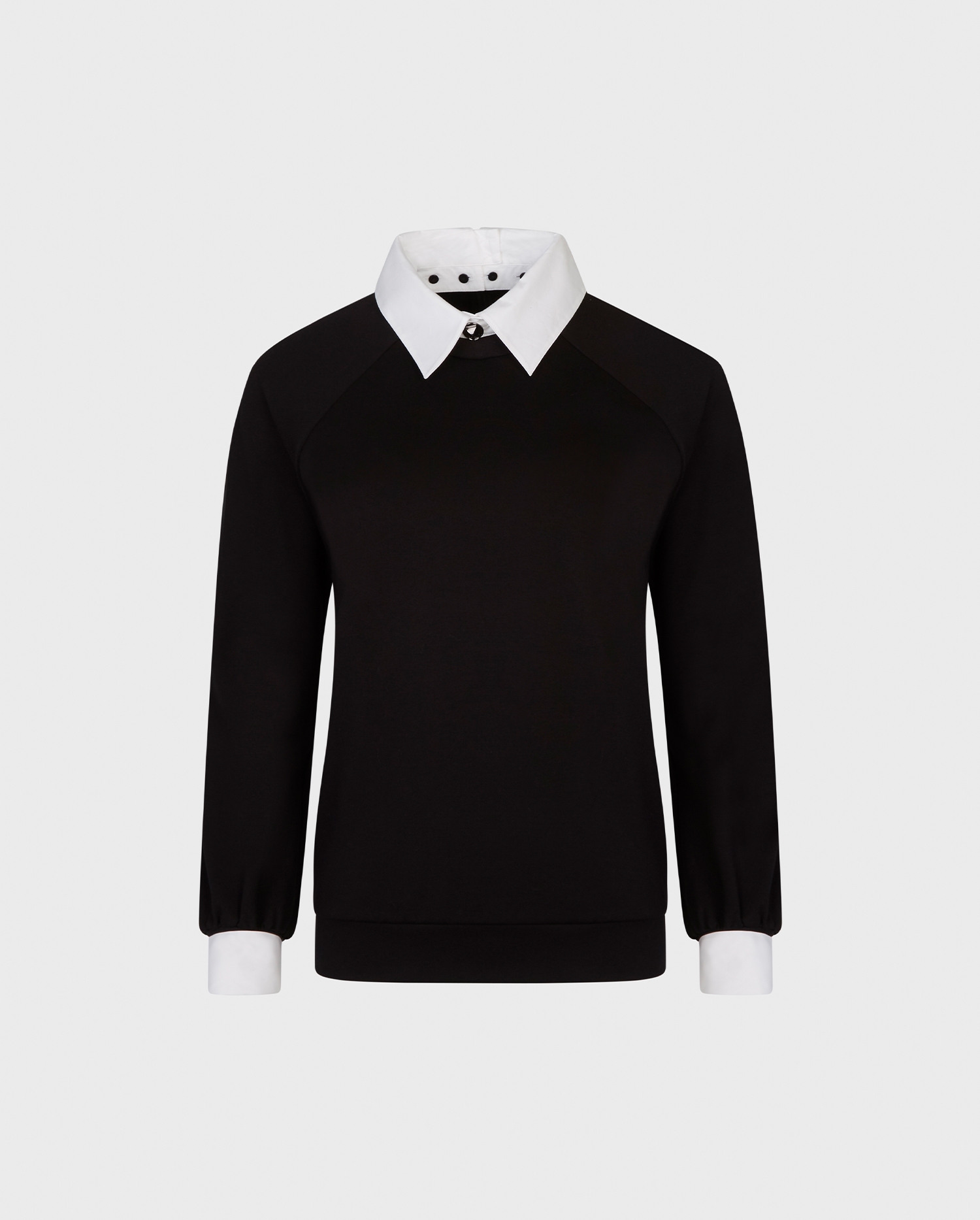 Discover the ROMY Milano Sweatshirt With Removable Collar and Cuffs