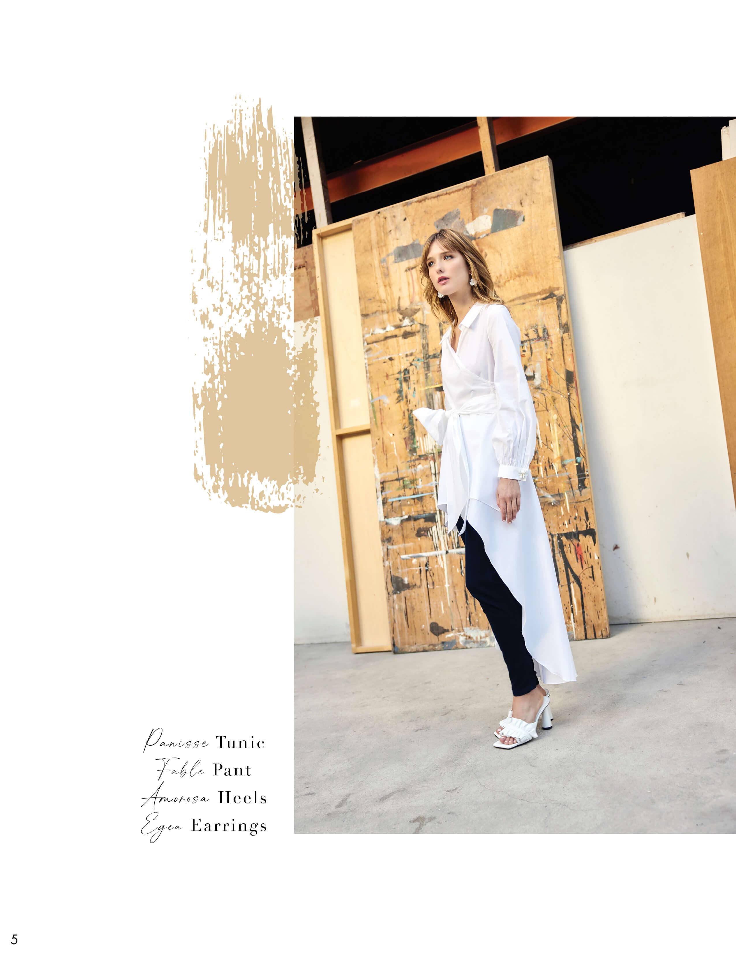 The new Anne Fontaine Spring-Summer 2023 collection is a celebration of artistry and craftsmanship. Strength and beauty, are rendered through opulent prints, colors, and styles that transport you toward a vision of the future light.