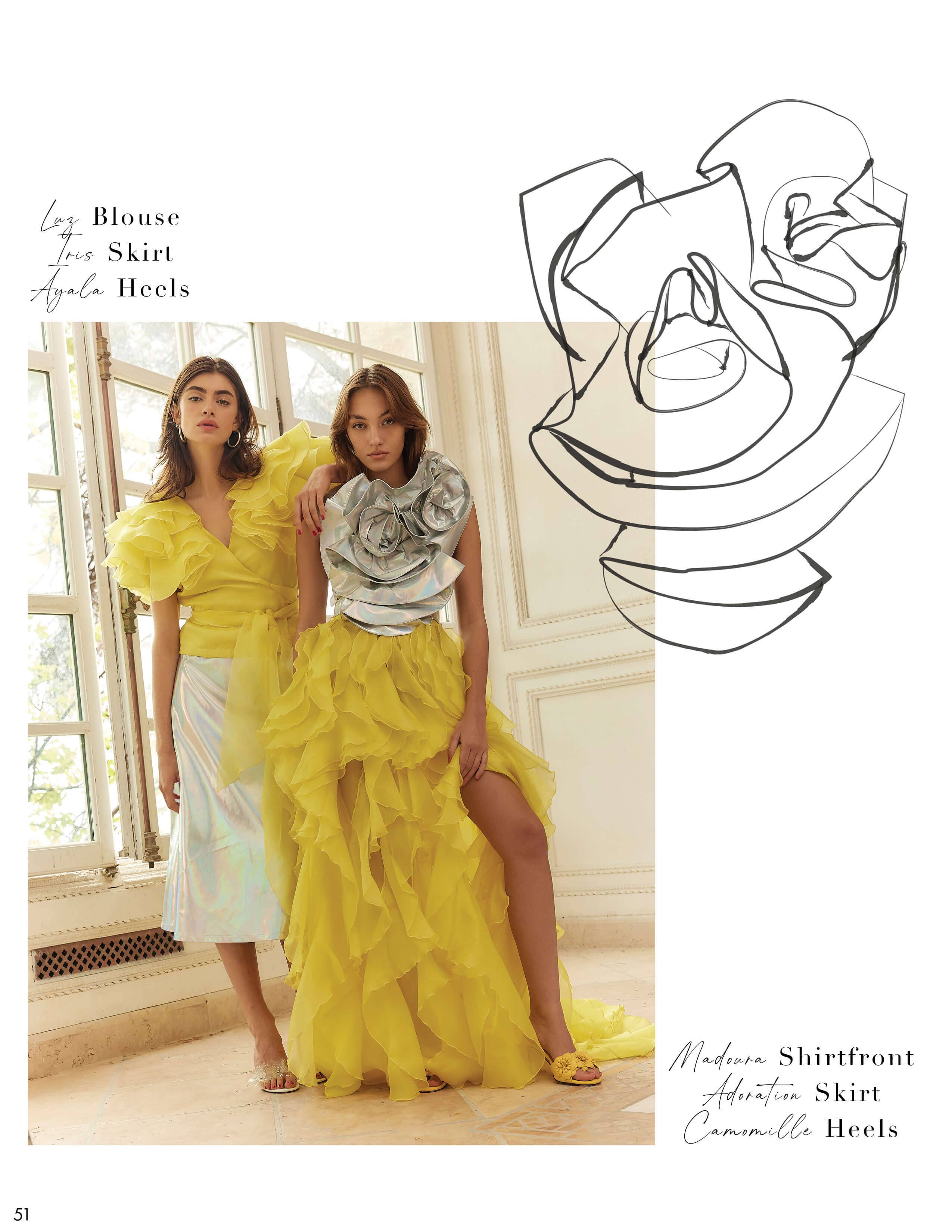 The new Anne Fontaine Spring-Summer 2023 collection is a celebration of artistry and craftsmanship. Strength and beauty, are rendered through opulent prints, colors, and styles that transport you toward a vision of the future light.