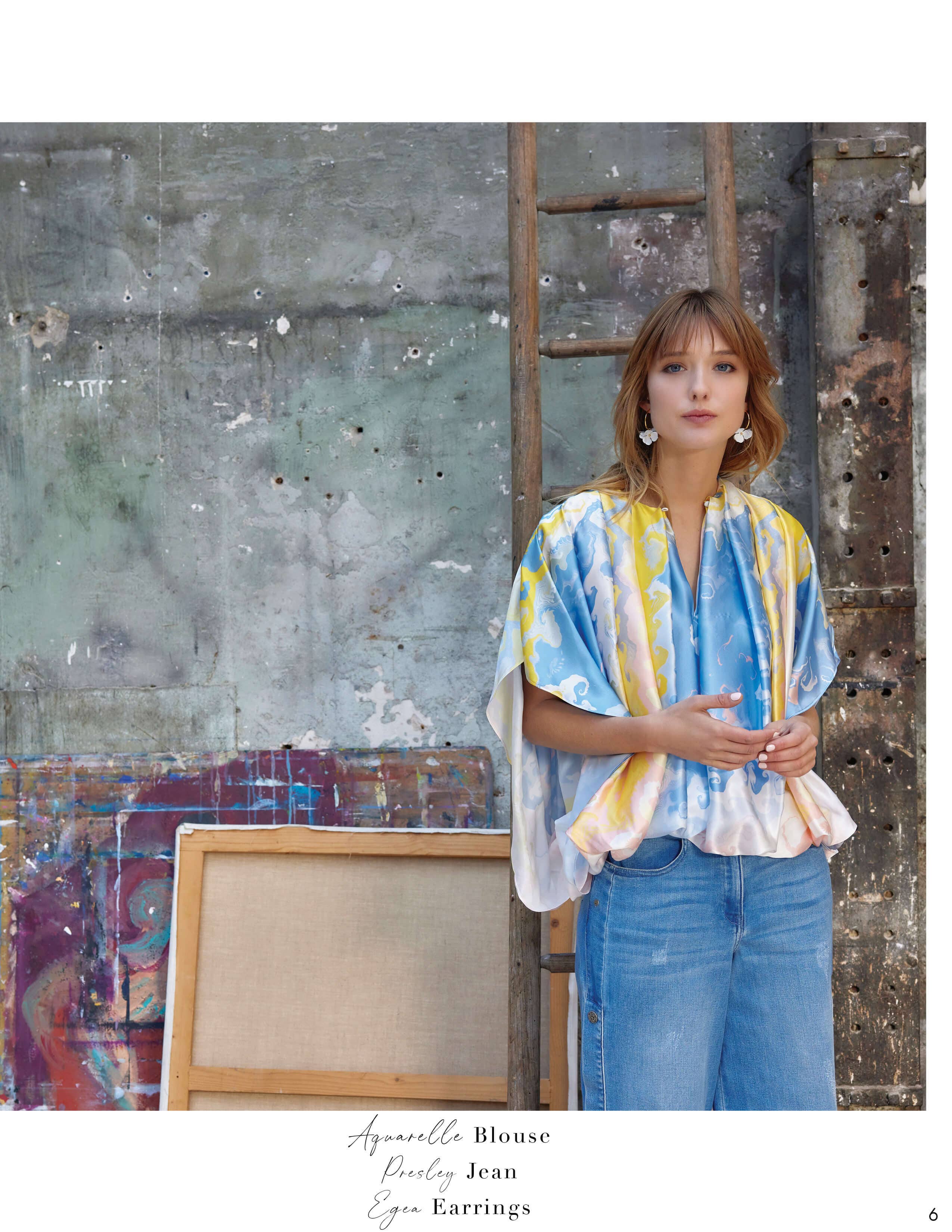 The new Anne Fontaine Spring-Summer 2023 collection is a celebration of artistry and craftsmanship. Strength and beauty, are rendered through opulent prints, colors, and styles that transport you toward a vision of the future light.