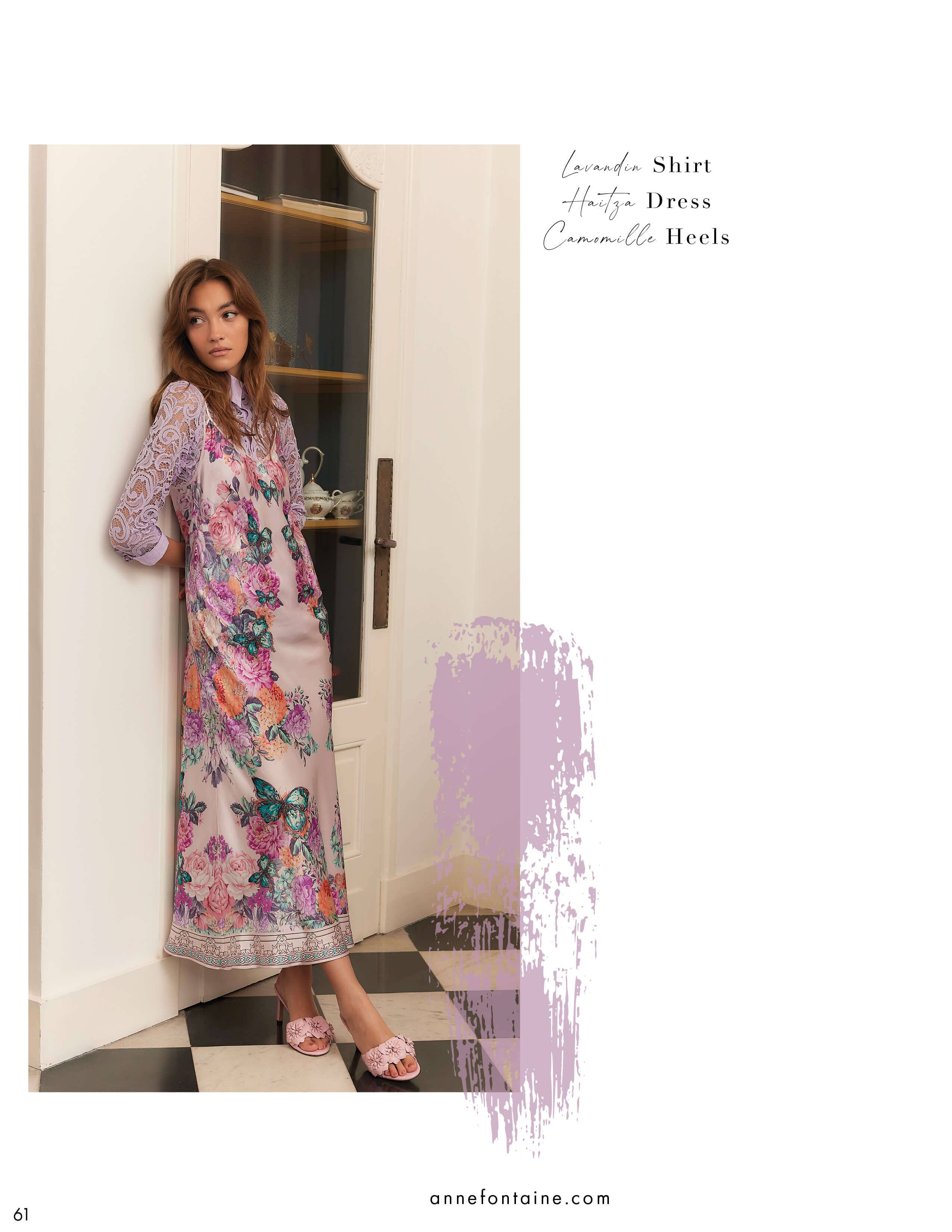 The new Anne Fontaine Spring-Summer 2023 collection is a celebration of artistry and craftsmanship. Strength and beauty, are rendered through opulent prints, colors, and styles that transport you toward a vision of the future light.