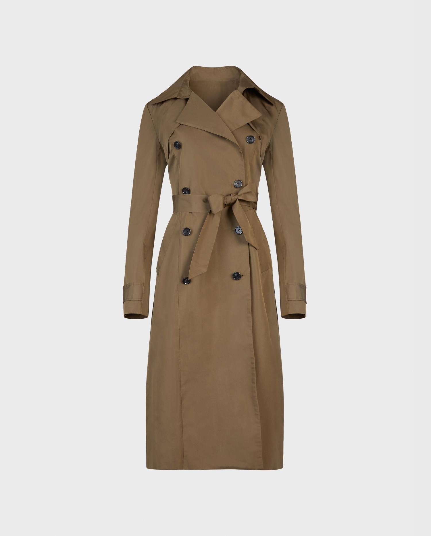 Discover the AMALTEA green trench coat from ANNE FONTAINE