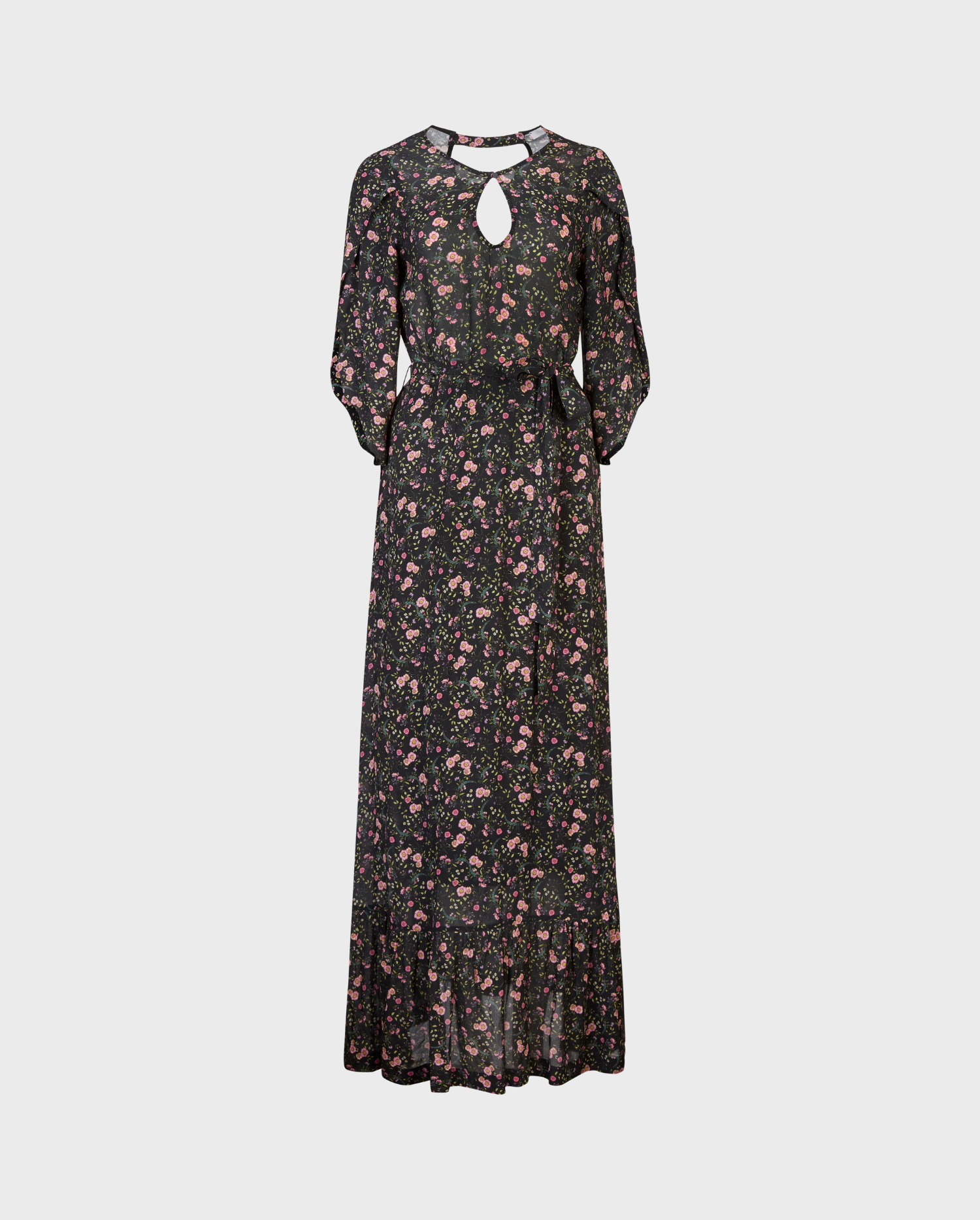 Discover the BISCAYE Floral Print Maxi Dress With Flutter Sleeves from ANNE FONTAINE