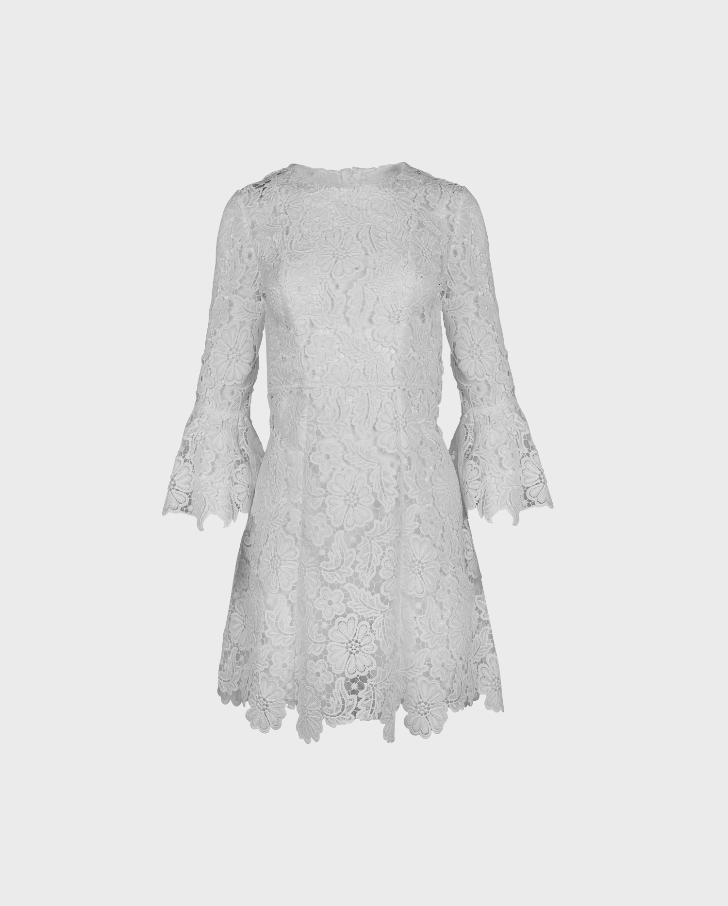 Discover the DOR White 3/4 Sleeve Lace Dress from ANNE FONTAINE