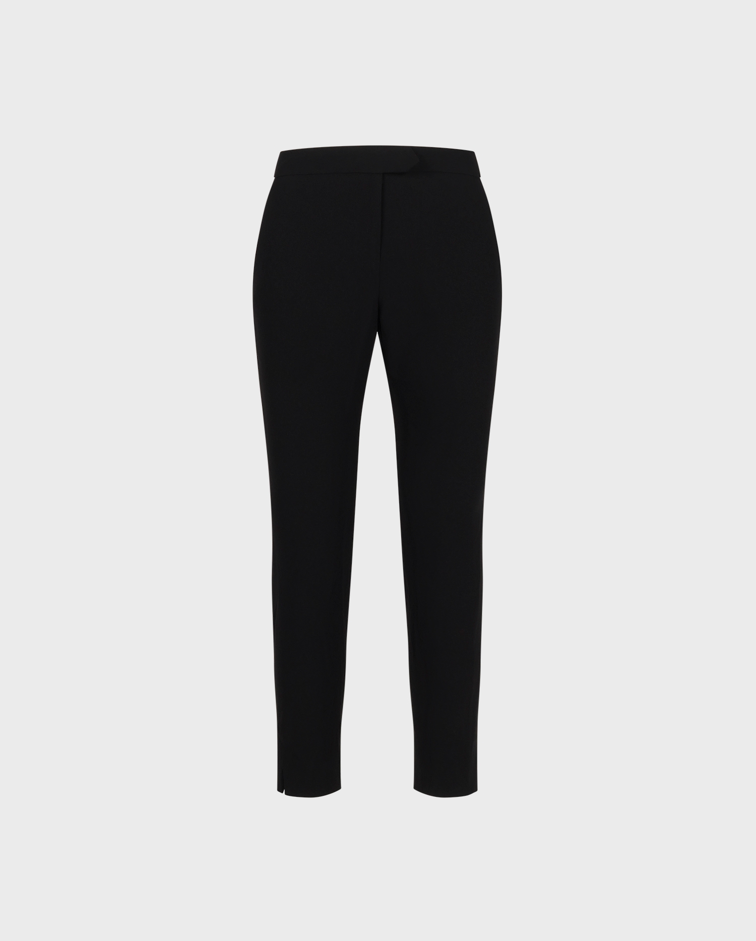 Discover the FALASCA black crepe ankle length pant from ANNE FONTAINE